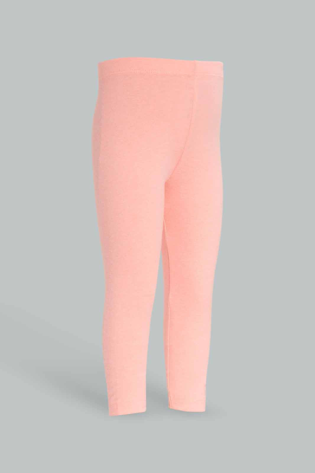 Redtag-Coral-Solid-Legging-Category:Leggings,-Colour:Orange,-Deals:New-In,-Dept:Girls,-Filter:Infant-Girls-(3-to-24-Mths),-ING-Leggings,-New-In-ING-APL,-Non-Sale,-Section:Girls-(0-to-14Yrs),-TBL,-W22B-Infant-Girls-3 to 24 Months