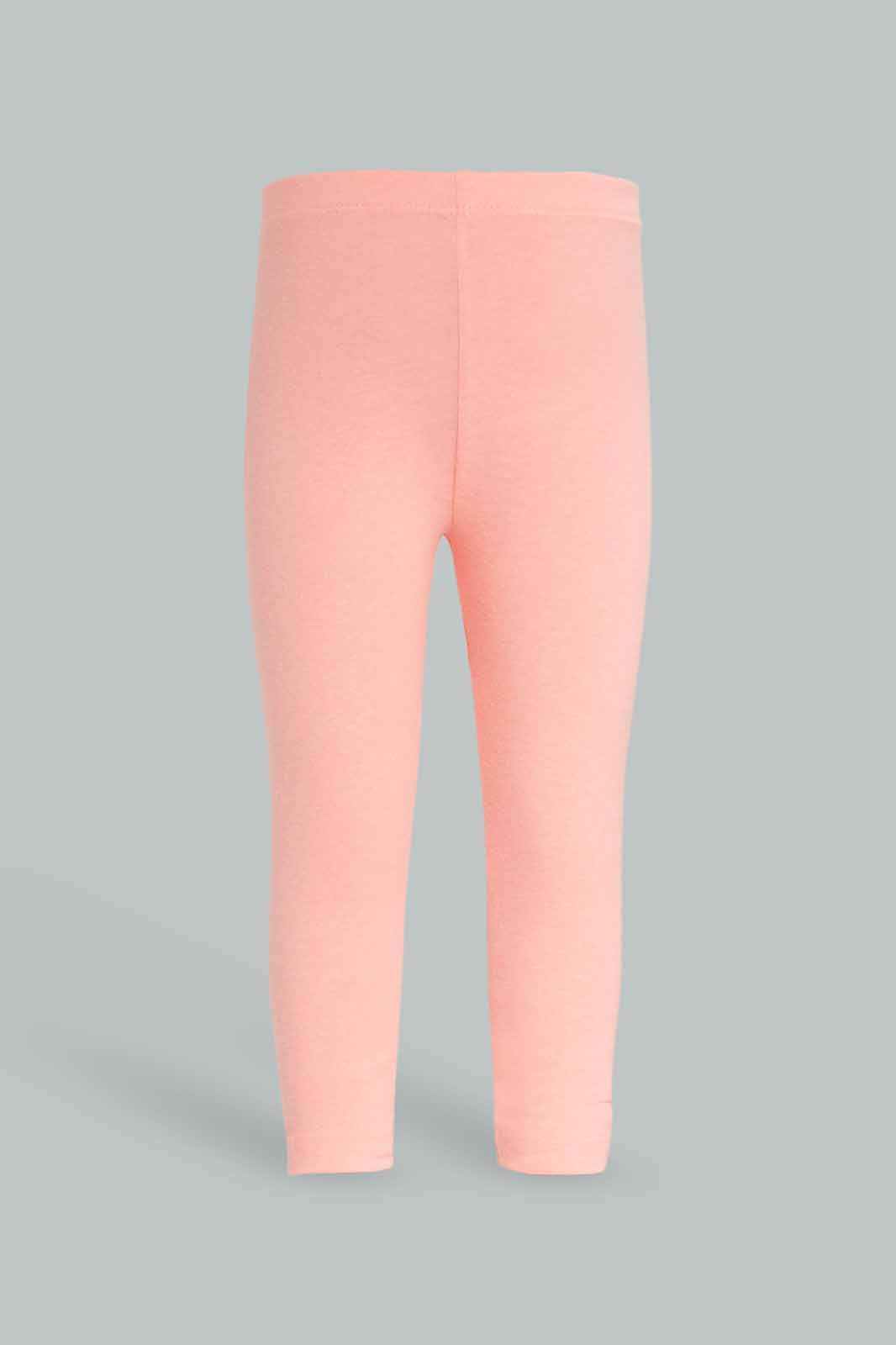 Redtag-Coral-Solid-Legging-Category:Leggings,-Colour:Orange,-Deals:New-In,-Dept:Girls,-Filter:Infant-Girls-(3-to-24-Mths),-ING-Leggings,-New-In-ING-APL,-Non-Sale,-Section:Girls-(0-to-14Yrs),-TBL,-W22B-Infant-Girls-3 to 24 Months