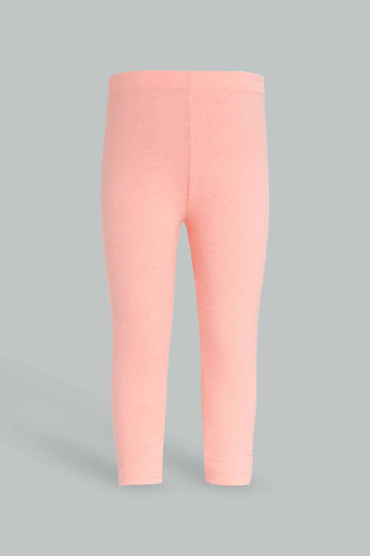 Redtag-Coral-Solid-Legging-Category:Leggings,-Colour:Orange,-Deals:New-In,-Dept:Girls,-Filter:Infant-Girls-(3-to-24-Mths),-ING-Leggings,-New-In-ING-APL,-Non-Sale,-Section:Girls-(0-to-14Yrs),-TBL,-W22B-Infant-Girls-3 to 24 Months