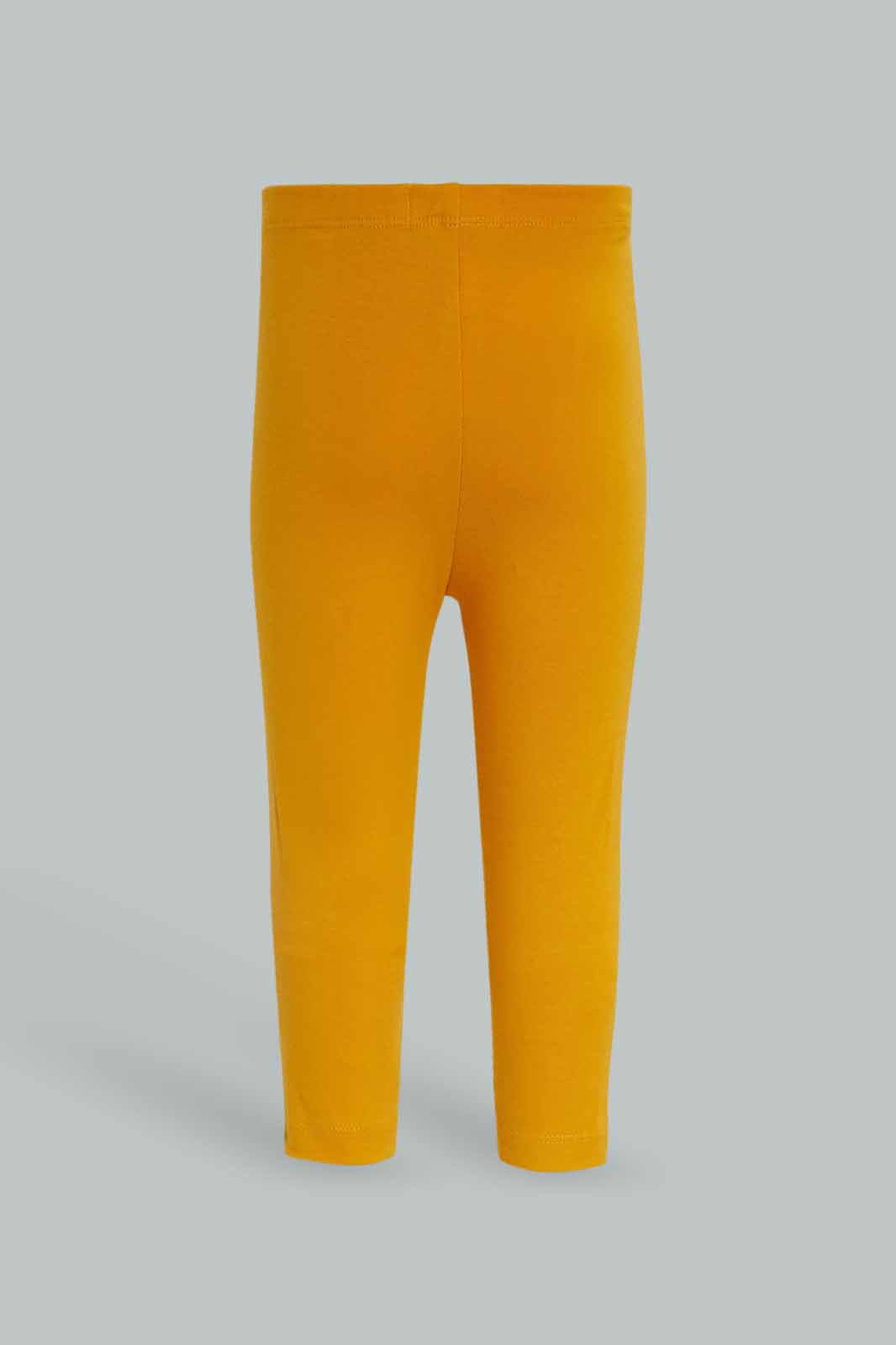 Redtag-Yellow-Solid-Legging-Category:Leggings,-Colour:Yellow,-Deals:New-In,-Dept:Girls,-Filter:Infant-Girls-(3-to-24-Mths),-ING-Leggings,-New-In-ING-APL,-Non-Sale,-Section:Girls-(0-to-14Yrs),-TBL,-W22B-Infant-Girls-3 to 24 Months