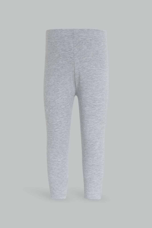 Redtag-Grey-Melange-Solid-Legging-Category:Leggings,-Colour:Grey,-Deals:New-In,-Dept:Girls,-Filter:Infant-Girls-(3-to-24-Mths),-ING-Leggings,-New-In-ING-APL,-Non-Sale,-Section:Girls-(0-to-14Yrs),-TBL,-W22B-Infant-Girls-3 to 24 Months