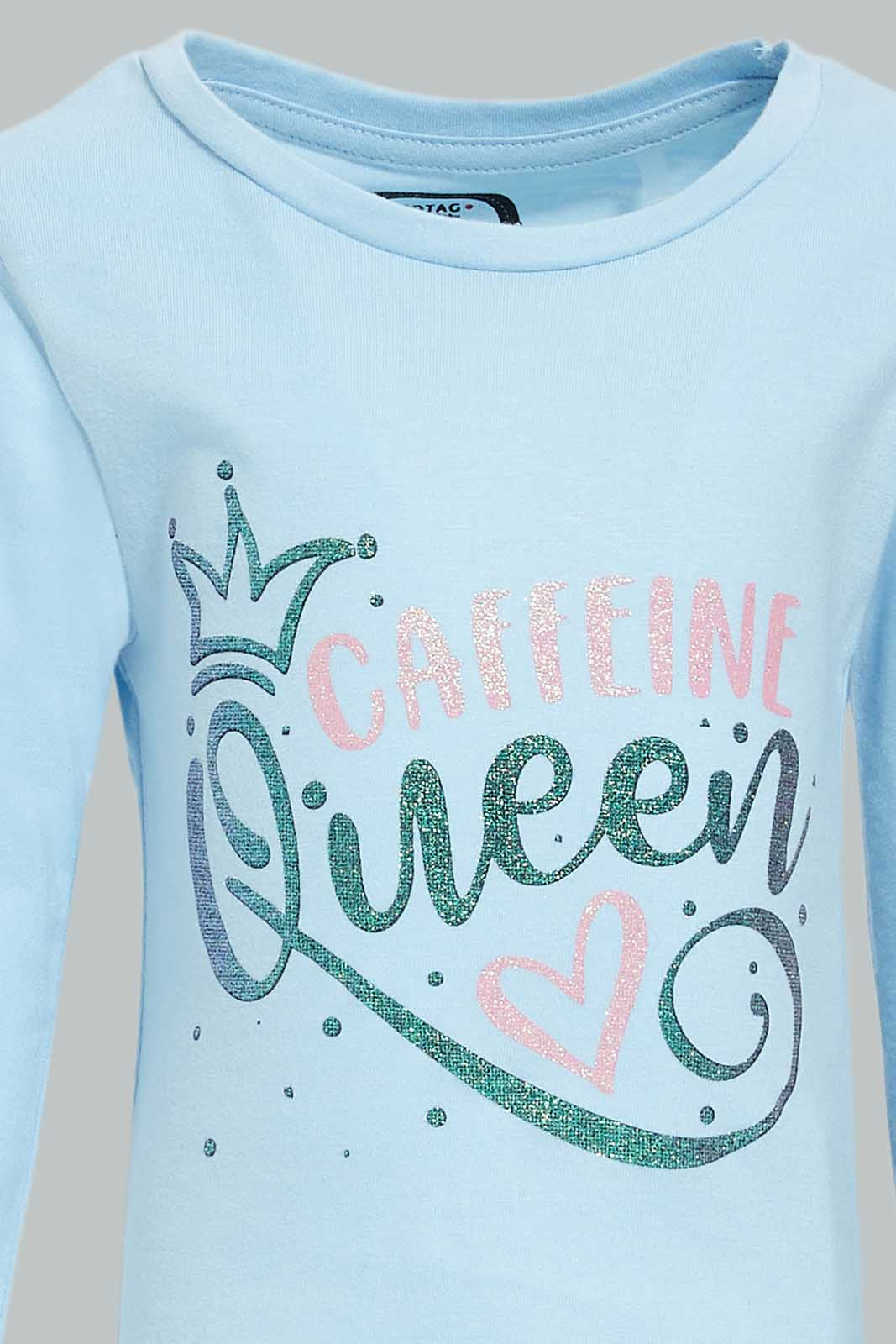 Redtag-Blue-Placement-Print-T--Shirt-Category:T-Shirts,-Colour:Blue,-Deals:New-In,-Dept:Girls,-Filter:Infant-Girls-(3-to-24-Mths),-ING-T-Shirts,-New-In-ING-APL,-Non-Sale,-Section:Girls-(0-to-14Yrs),-TBL,-W22B-Infant-Girls-3 to 24 Months