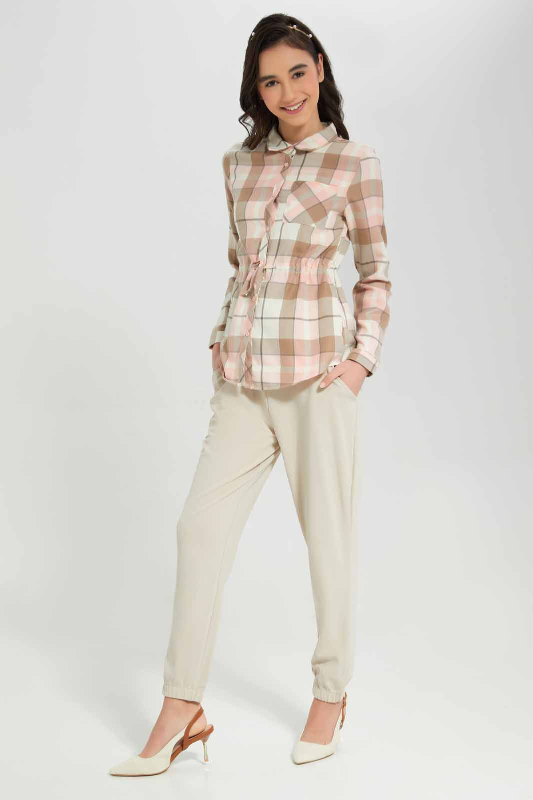 Redtag-Pink-Palid-Tunic-Category:Blouses,-Colour:Assorted,-Deals:New-In,-Filter:Senior-Girls-(8-to-14-Yrs),-GSR-Blouses,-New-In-GSR-APL,-Non-Sale,-Section:Girls-(0-to-14Yrs),-W22A-Senior-Girls-9 to 14 Years