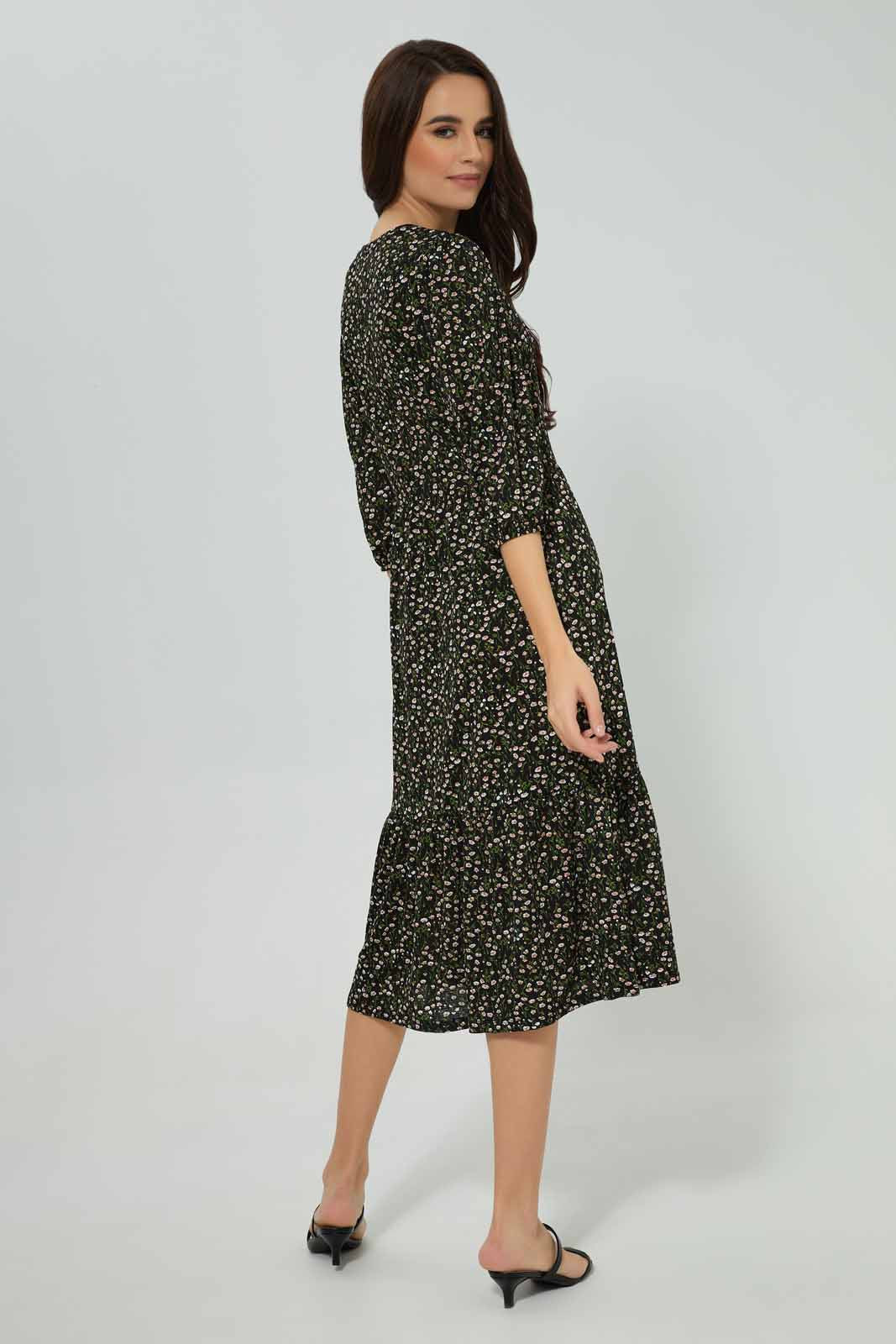 Redtag-Assorted-Printed-Tiered-Midi-Dress-Category:Dresses,-Colour:Assorted,-Deals:New-In,-Filter:Women's-Clothing,-New-In-Women-APL,-Non-Sale,-Section:Women,-W22B,-Women-Dresses-Women's-
