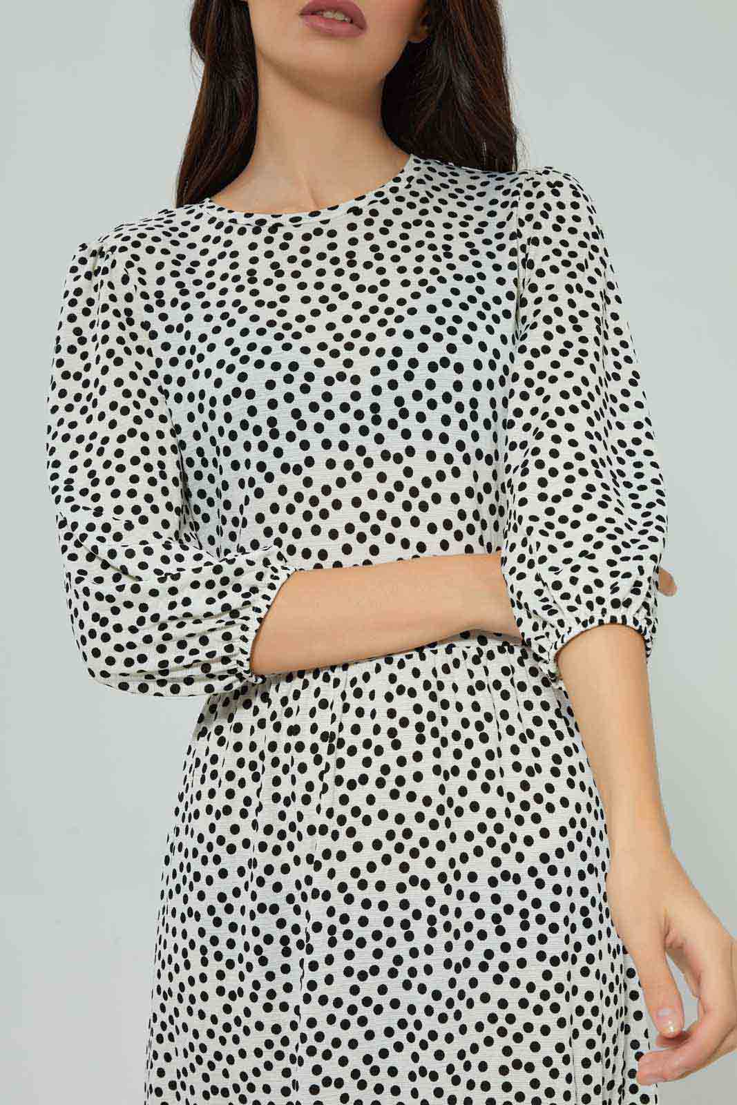 Redtag-Assorted-Polka-Dot-Tiered-Midi-Dress-Category:Dresses,-Colour:Assorted,-Deals:New-In,-Filter:Women's-Clothing,-New-In-Women-APL,-Non-Sale,-Section:Women,-W22B,-Women-Dresses-Women's-