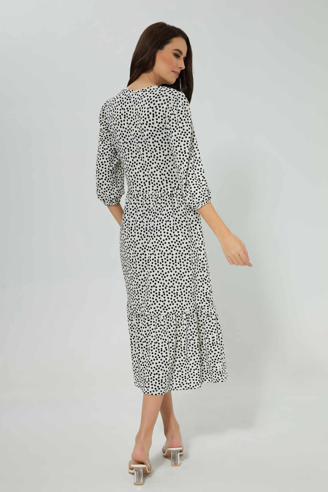 Redtag-Assorted-Polka-Dot-Tiered-Midi-Dress-Category:Dresses,-Colour:Assorted,-Deals:New-In,-Filter:Women's-Clothing,-New-In-Women-APL,-Non-Sale,-Section:Women,-W22B,-Women-Dresses-Women's-
