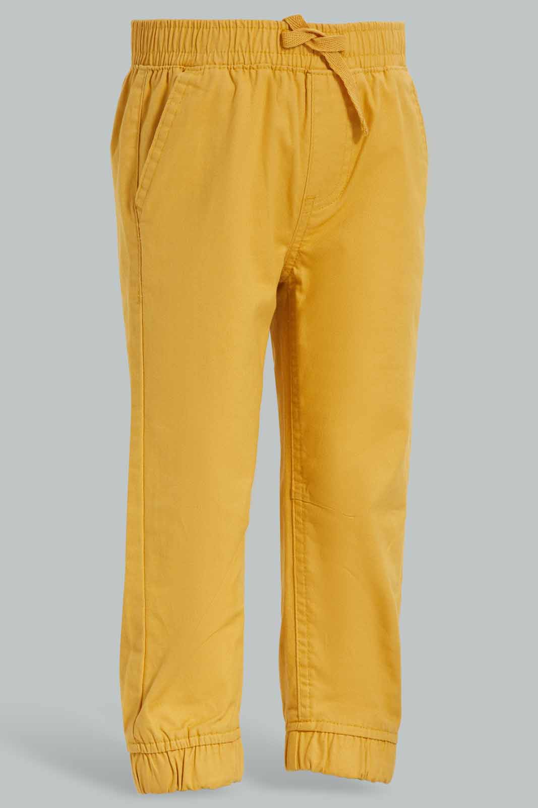 Redtag-Mustard-Chino-Jogger-Category:Trousers,-Colour:Mustard,-Deals:New-In,-Dept:Boys,-Filter:Infant-Boys-(3-to-24-Mths),-INB-Trousers,-New-In-INB-APL,-Non-Sale,-Section:Boys-(0-to-14Yrs),-W22B-Infant-Boys-3 to 24 Months