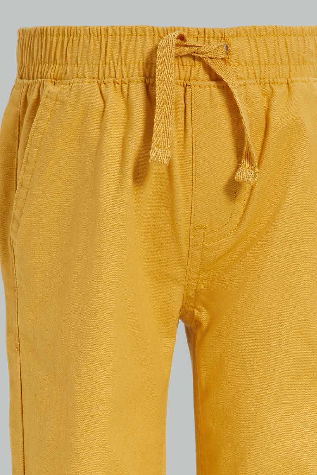 Redtag-Mustard-Chino-Jogger-Category:Trousers,-Colour:Mustard,-Deals:New-In,-Dept:Boys,-Filter:Infant-Boys-(3-to-24-Mths),-INB-Trousers,-New-In-INB-APL,-Non-Sale,-Section:Boys-(0-to-14Yrs),-W22B-Infant-Boys-3 to 24 Months