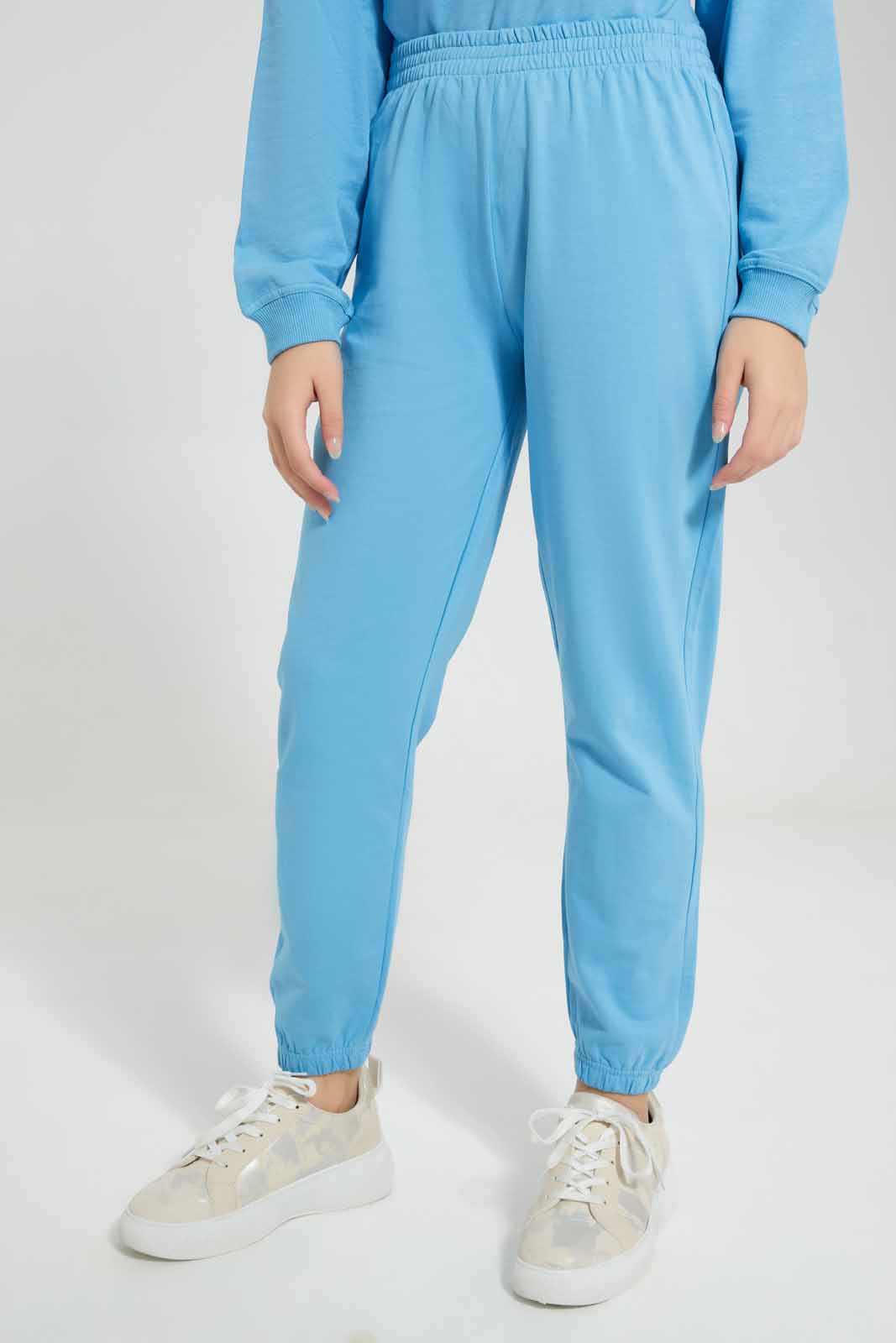 Redtag-Blue-Track-Pants-Category:Joggers,-Colour:Blue,-Deals:New-In,-Filter:Senior-Girls-(8-to-14-Yrs),-GSR-Joggers,-New-In-GSR-APL,-Non-Sale,-Section:Girls-(0-to-14Yrs),-W22A-Senior-Girls-9 to 14 Years