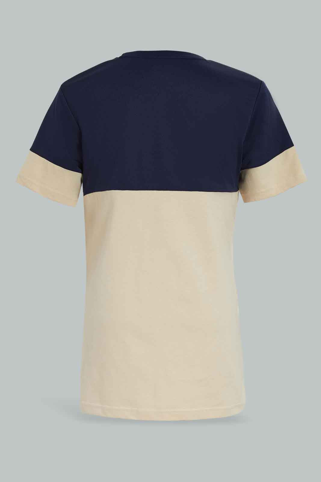 Redtag-Beige-Compton-Call-Tee-BSR-T-Shirts,-Category:T-Shirts,-Colour:Beige,-Deals:New-In,-Dept:Boys,-Filter:Senior-Boys-(8-to-14-Yrs),-New-In-BSR-APL,-Non-Sale,-Section:Boys-(0-to-14Yrs),-W22B-Senior-Boys-9 to 14 Years