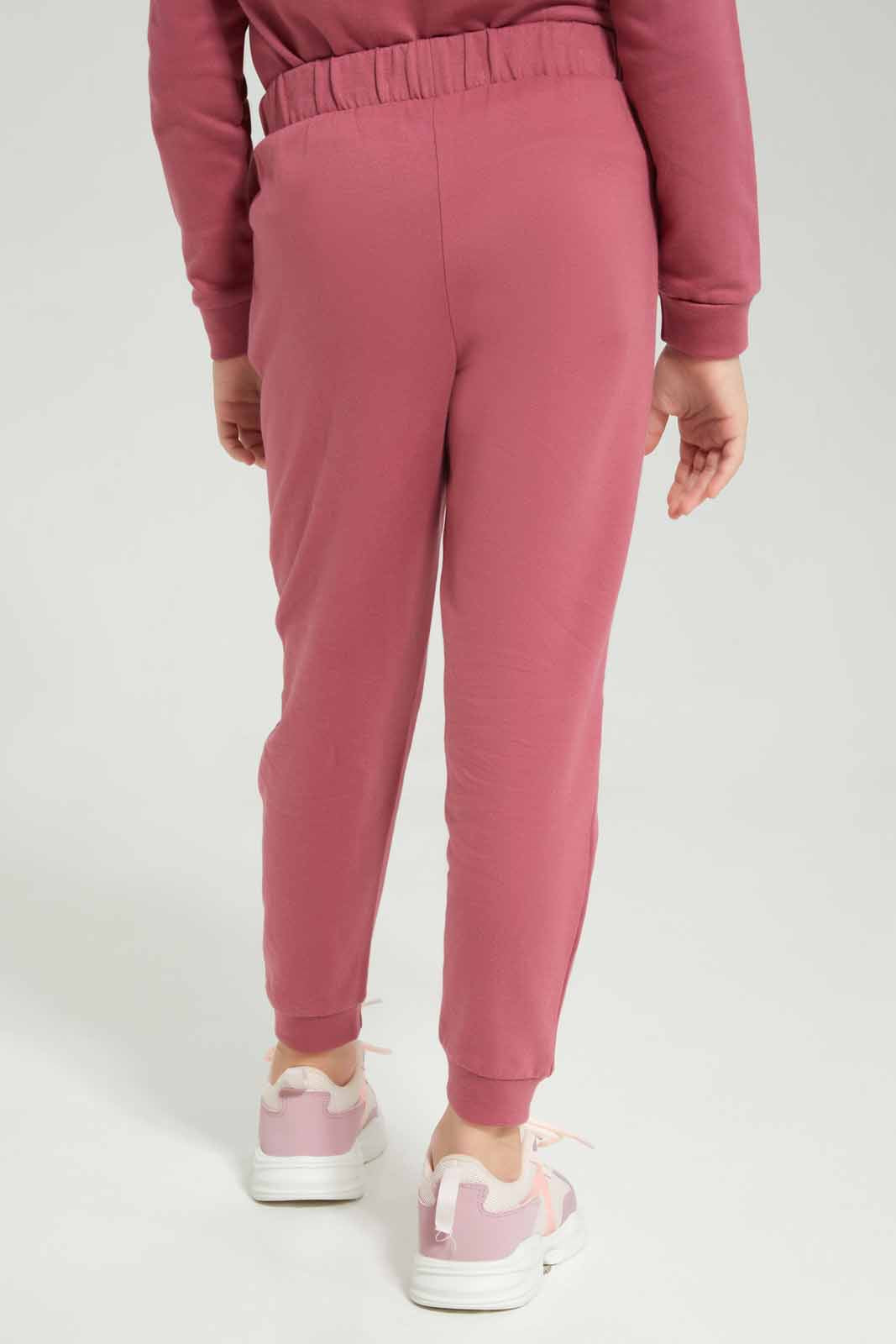 Redtag-Basic-Active-Bottom---Pale-Pink-Category:Joggers,-Colour:Apricot,-Deals:New-In,-Dept:Girls,-Filter:Girls-(2-to-8-Yrs),-GIR-Joggers,-New-In-GIR-APL,-Non-Sale,-Section:Girls-(0-to-14Yrs),-TBL,-W22B-Girls-2 to 8 Years