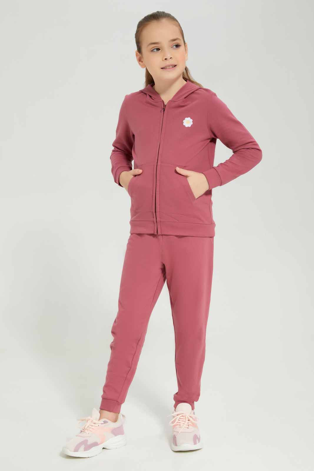 Redtag-Basic-Active-Bottom---Pale-Pink-Category:Joggers,-Colour:Apricot,-Deals:New-In,-Dept:Girls,-Filter:Girls-(2-to-8-Yrs),-GIR-Joggers,-New-In-GIR-APL,-Non-Sale,-Section:Girls-(0-to-14Yrs),-TBL,-W22B-Girls-2 to 8 Years