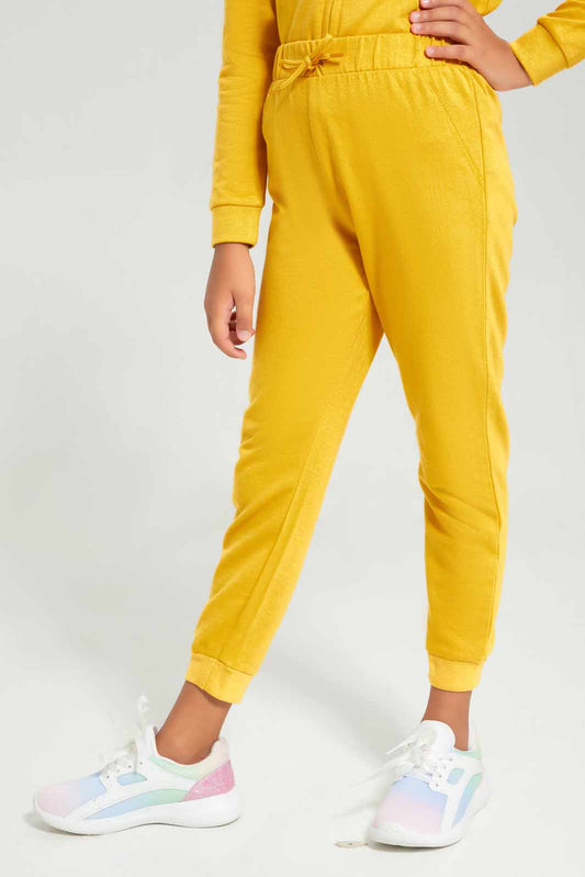 Redtag-Basic-Active-Bottom---Dark-Pink-Category:Joggers,-Colour:Apricot,-Deals:New-In,-Filter:Girls-(2-to-8-Yrs),-GIR-Joggers,-New-In-GIR-APL,-Non-Sale,-Section:Girls-(0-to-14Yrs),-TBL,-W22B-Girls-2 to 8 Years
