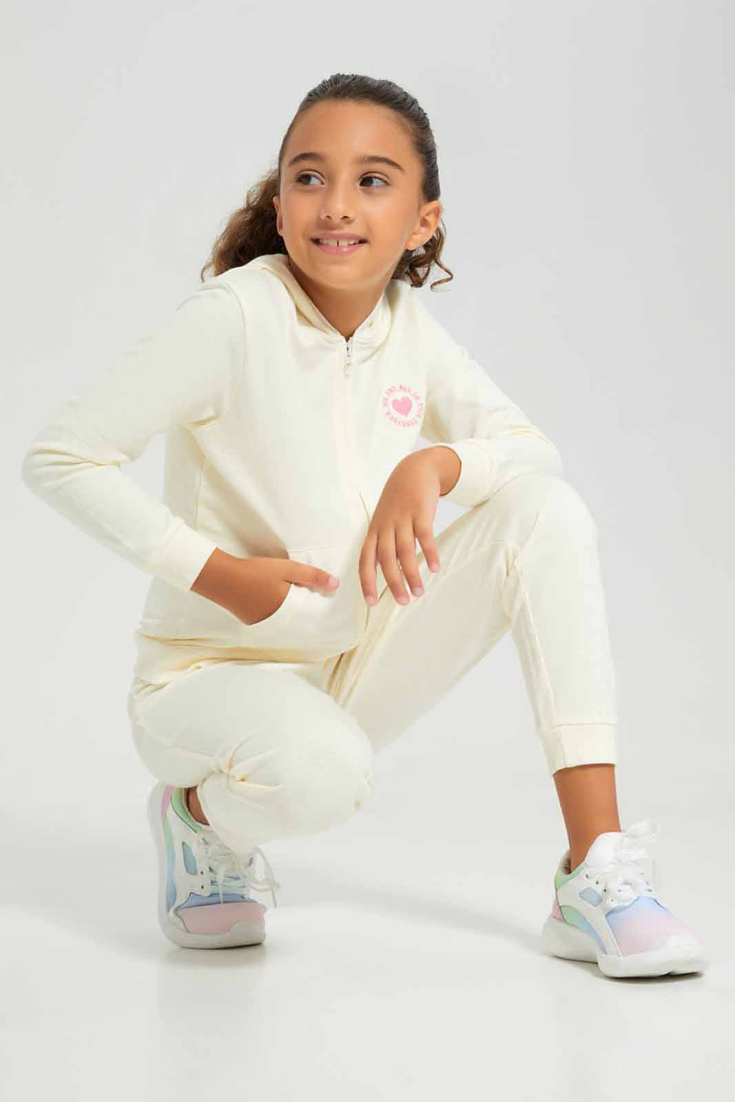 Redtag-Basic-Active-Bottom---Cream-Category:Joggers,-Colour:Cream,-Deals:New-In,-Filter:Girls-(2-to-8-Yrs),-GIR-Joggers,-New-In-GIR-APL,-Non-Sale,-Section:Girls-(0-to-14Yrs),-TBL,-W22B-Girls-2 to 8 Years