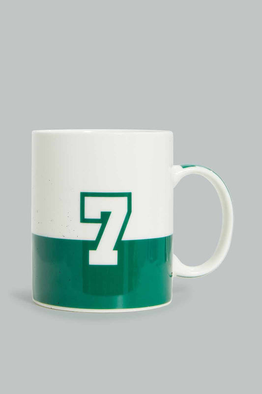 Redtag-Green-No.-7-Mug-Category:Cups-&-Mugs,-CHR,-Colour:Green,-Deals:New-In,-Filter:Home-Dining,-HMW-DIN-Crockery,-New-In-HMW-DIN,-Non-Sale,-Section:Homewares,-W22B-Home-Dining-