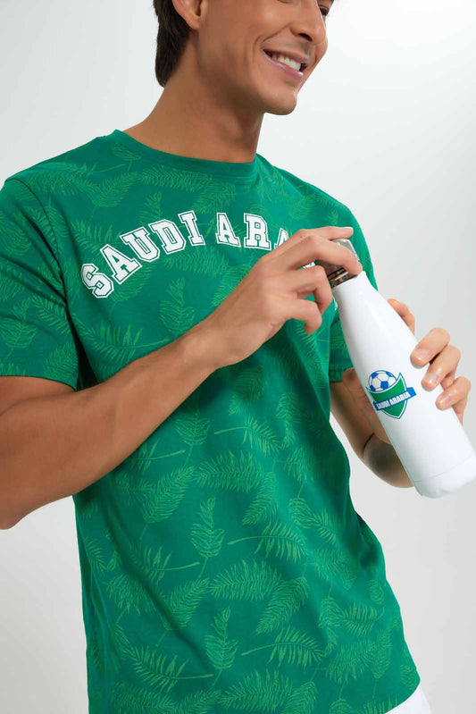 Redtag-Green-Bottle-Category:Bottles,-Colour:Green,-Deals:New-In,-Filter:Home-Dining,-HMW-DIN-Drinkware,-New-In-HMW-DIN,-Non-Sale,-Section:Homewares,-W22B-Home-Dining-