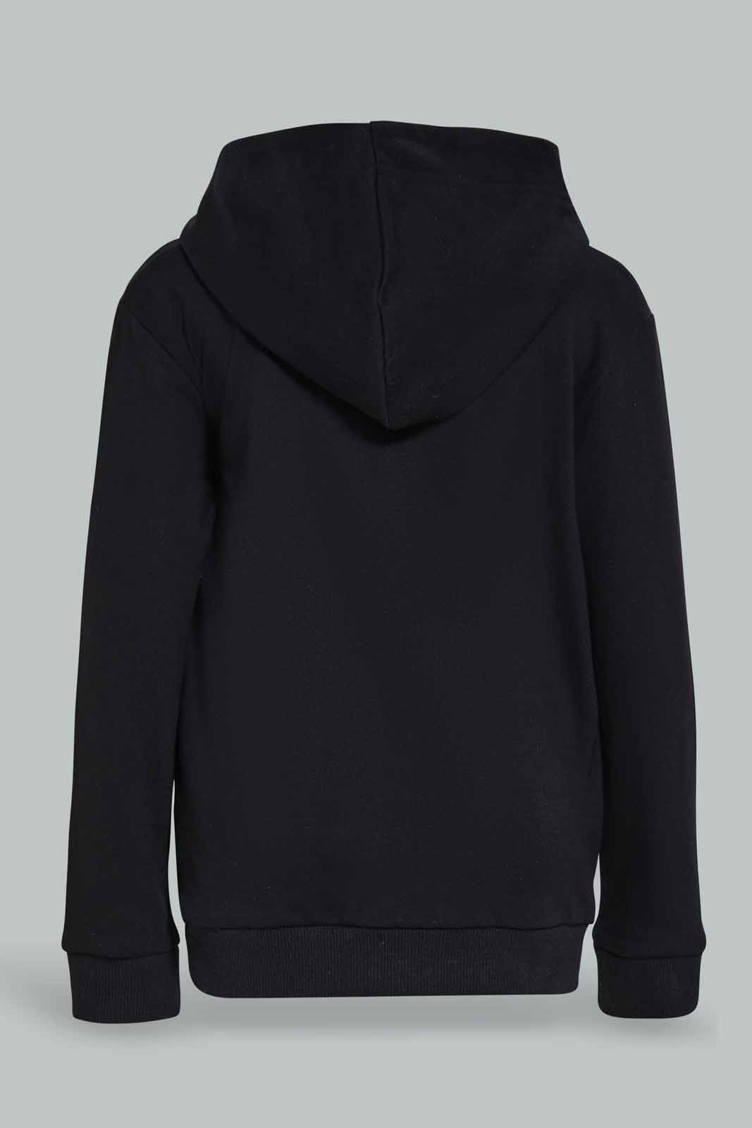 Redtag-Black-Zip-Through-Hooded-Sweatshirt-BOY-Sweatshirts,-Category:Sweatshirts,-Colour:Black,-Deals:New-In,-Dept:Boys,-Filter:Boys-(2-to-8-Yrs),-New-In-BOY-APL,-Non-Sale,-Section:Boys-(0-to-14Yrs),-W22B-Boys-2 to 8 Years