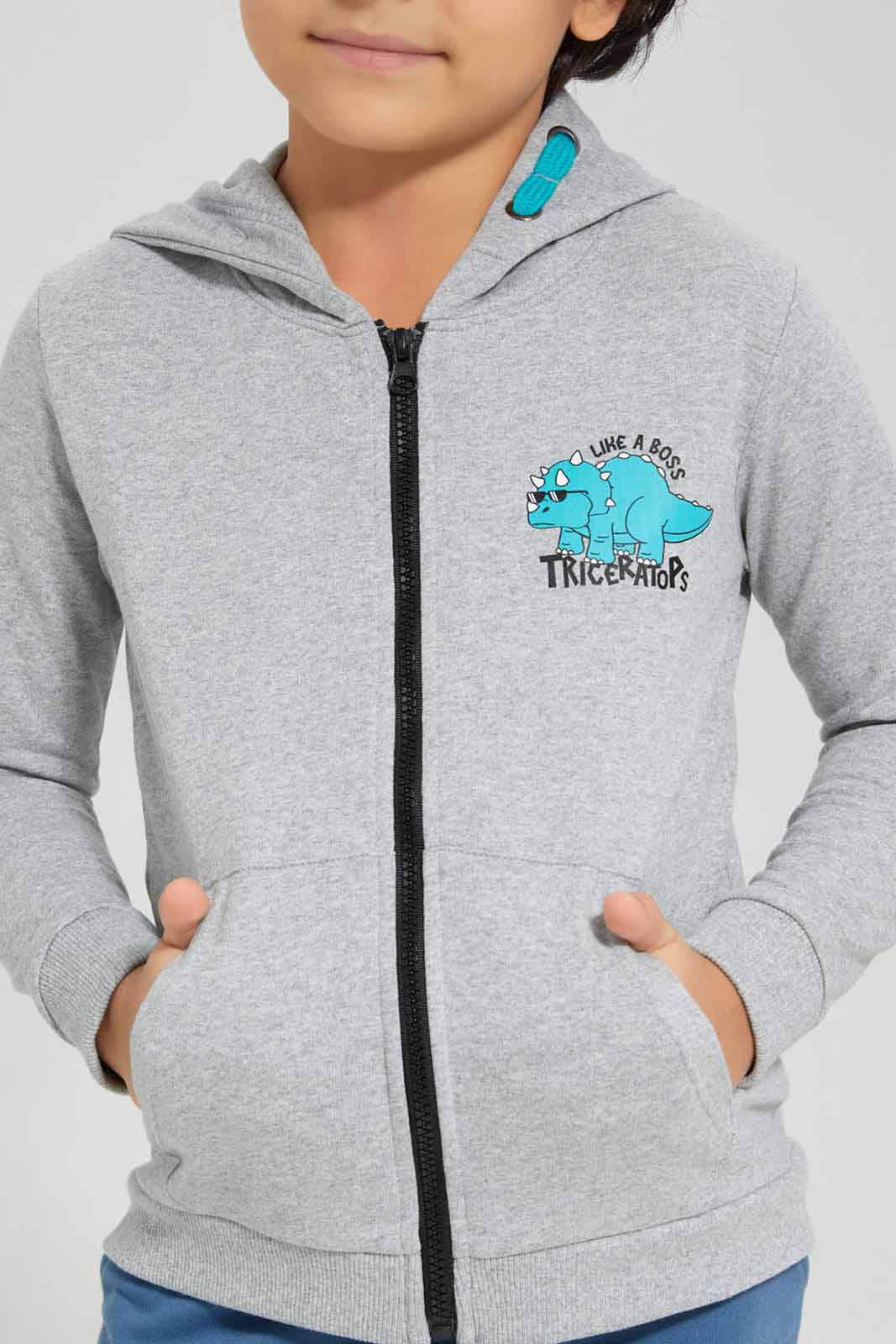 Redtag-Grey-Zip-Through-Hooded-Sweatshirt-BOY-Sweatshirts,-Category:Sweatshirts,-Colour:Grey,-Deals:New-In,-Filter:Boys-(2-to-8-Yrs),-New-In-BOY-APL,-Non-Sale,-Section:Boys-(0-to-14Yrs),-W22B-Boys-2 to 8 Years