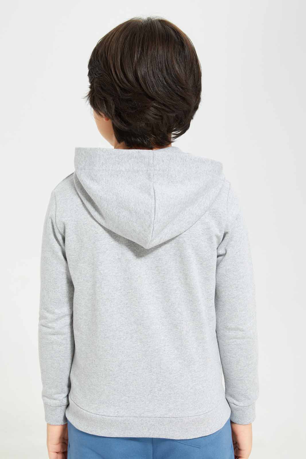 Redtag-Grey-Zip-Through-Hooded-Sweatshirt-BOY-Sweatshirts,-Category:Sweatshirts,-Colour:Grey,-Deals:New-In,-Filter:Boys-(2-to-8-Yrs),-New-In-BOY-APL,-Non-Sale,-Section:Boys-(0-to-14Yrs),-W22B-Boys-2 to 8 Years
