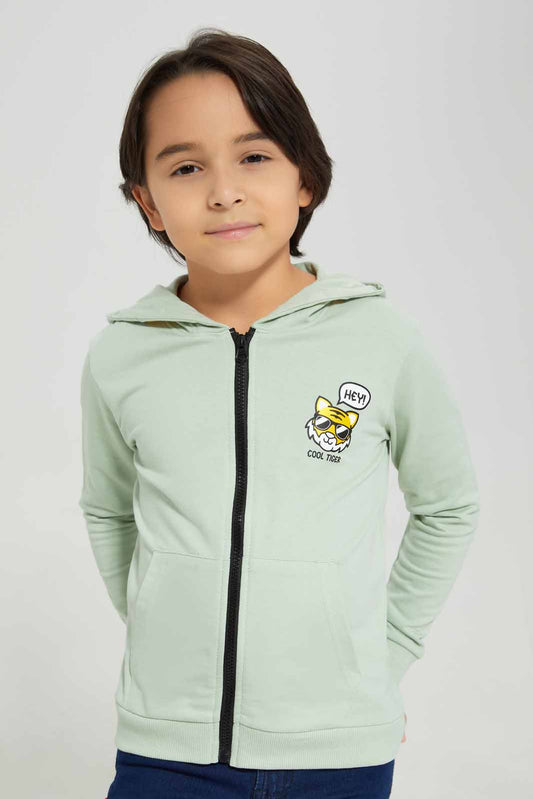 Redtag-Mint-Zip-Through-Hooded-Sweatshirt-BOY-Sweatshirts,-Category:Sweatshirts,-Colour:Mint,-Deals:New-In,-Filter:Boys-(2-to-8-Yrs),-New-In-BOY-APL,-Non-Sale,-Section:Boys-(0-to-14Yrs),-W22B-Boys-2 to 8 Years