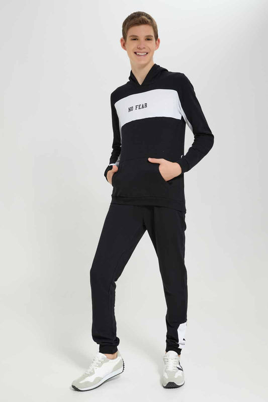 Redtag-Black-Hoody-Active-Jogging-Suit-BSR-Jog-Sets,-Category:Jog-Sets,-Colour:Black,-Deals:New-In,-Filter:Senior-Boys-(8-to-14-Yrs),-New-In-BSR-APL,-Non-Sale,-Section:Boys-(0-to-14Yrs),-W22B-Senior-Boys-9 to 14 Years