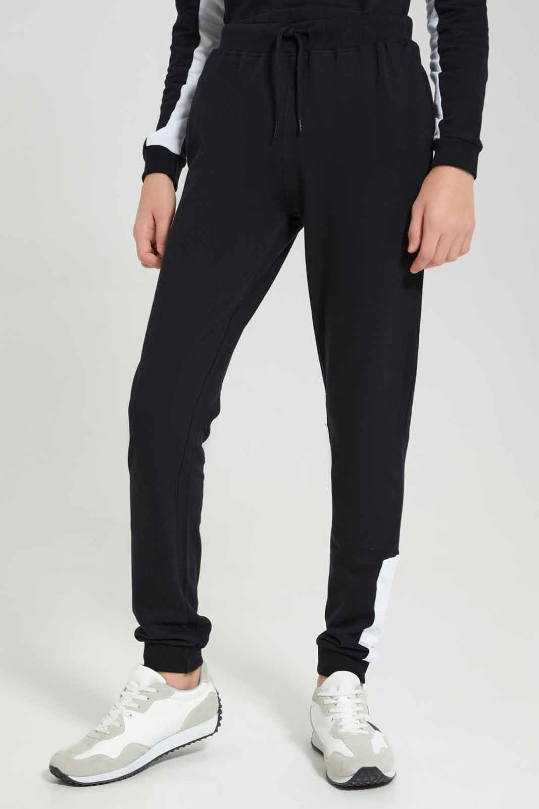 Redtag-Black-Hoody-Active-Jogging-Suit-BSR-Jog-Sets,-Category:Jog-Sets,-Colour:Black,-Deals:New-In,-Filter:Senior-Boys-(8-to-14-Yrs),-New-In-BSR-APL,-Non-Sale,-Section:Boys-(0-to-14Yrs),-W22B-Senior-Boys-9 to 14 Years