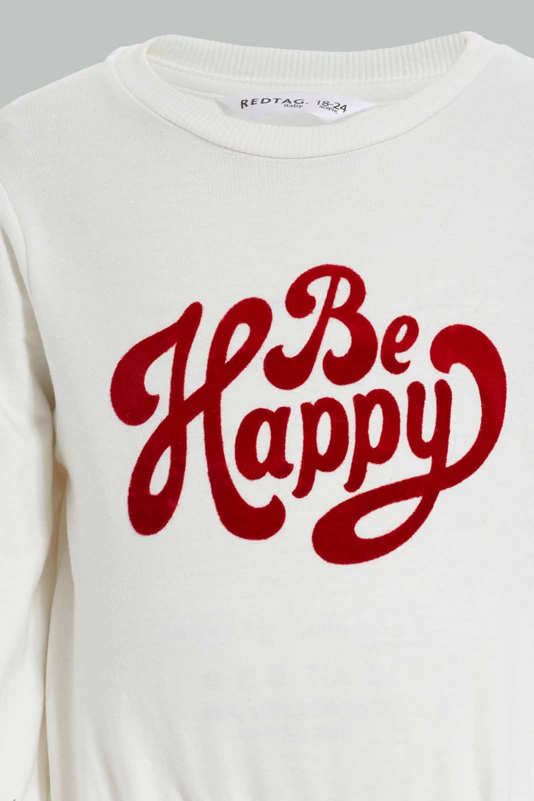 Redtag-Ivory-Frill-Sleeves-Front-Artwork-Sweatshirt-Category:Sweatshirts,-Colour:Ivory,-Deals:New-In,-Filter:Infant-Girls-(3-to-24-Mths),-ING-Sweatshirts,-New-In-ING-APL,-Non-Sale,-Section:Girls-(0-to-14Yrs),-W22B-Infant-Girls-3 to 24 Months