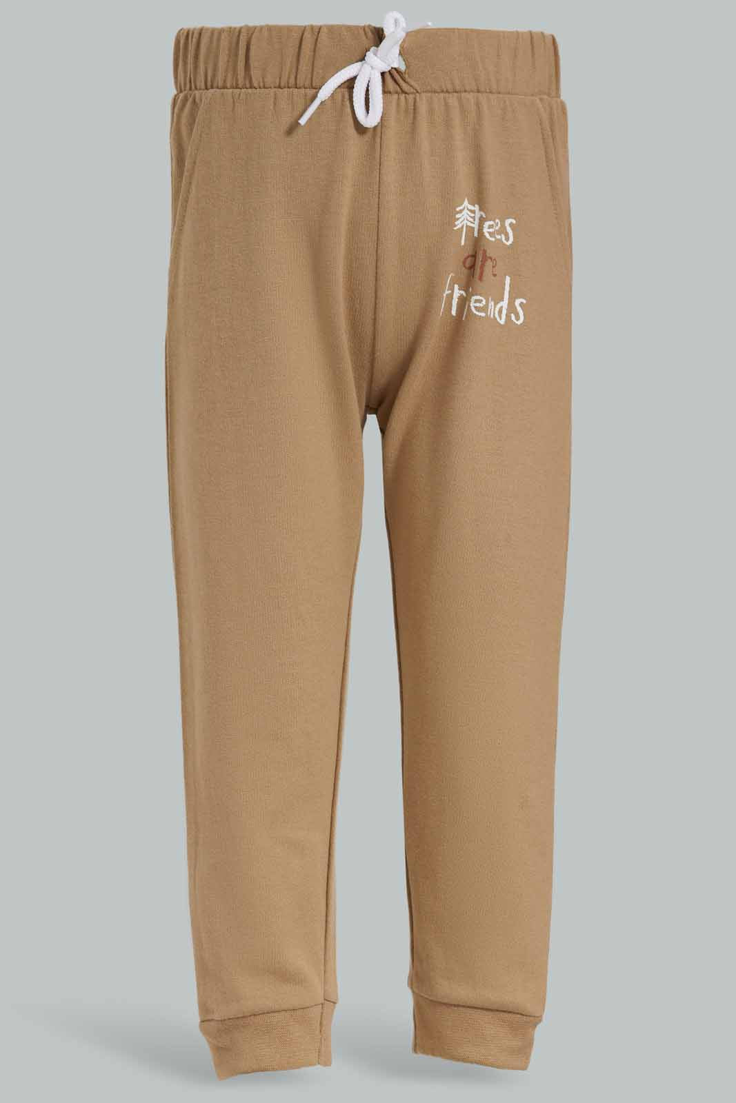 Redtag-Beige-Table-Jogger-Category:Joggers,-Colour:Beige,-Deals:New-In,-Dept:Boys,-Filter:Infant-Boys-(3-to-24-Mths),-INB-Joggers,-New-In-INB-APL,-Non-Sale,-Section:Boys-(0-to-14Yrs),-TBL,-W22B-Infant-Boys-3 to 24 Months