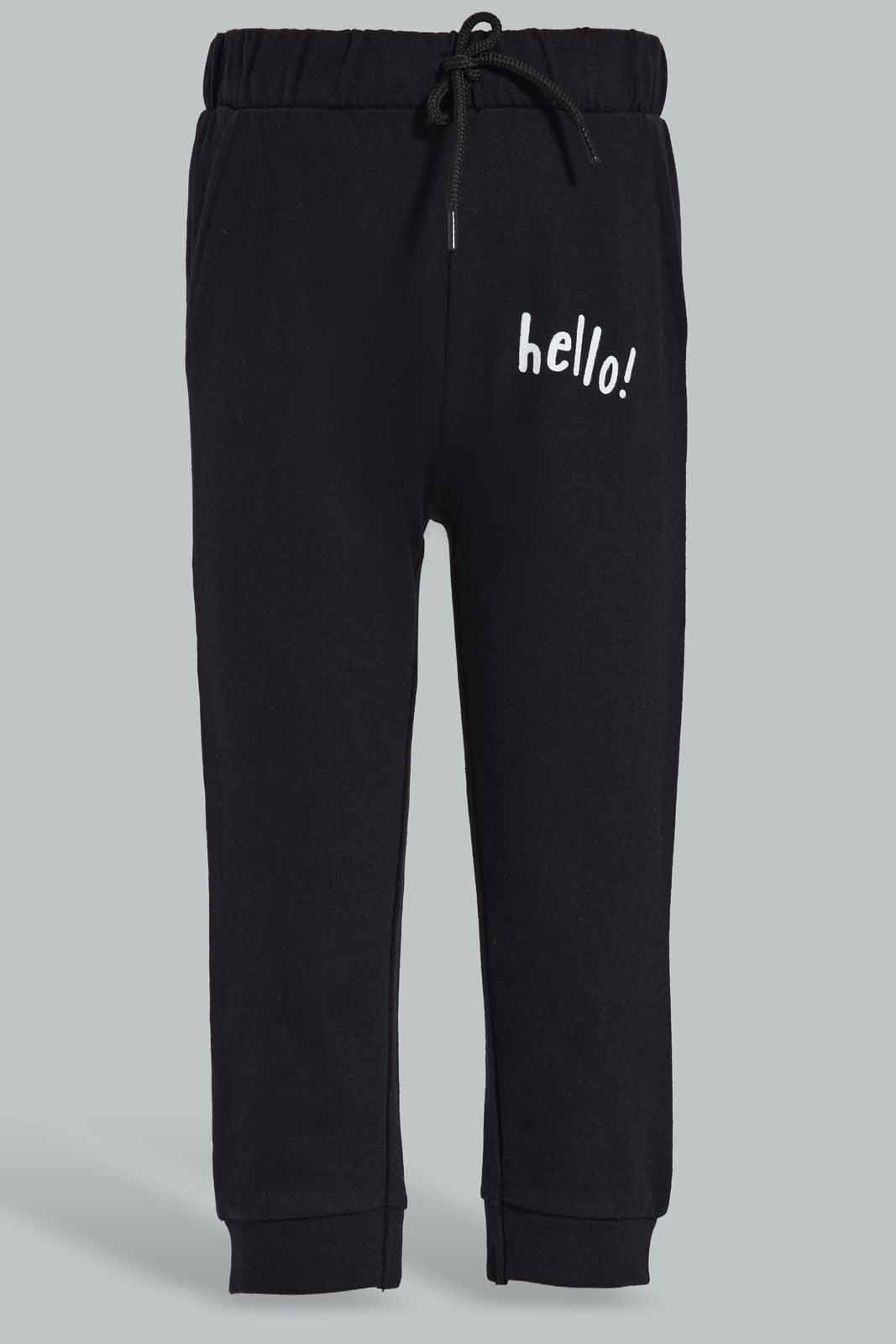 Redtag-Black-Table-Jogger-Category:Joggers,-Colour:Black,-Deals:New-In,-Dept:Boys,-Filter:Infant-Boys-(3-to-24-Mths),-INB-Joggers,-New-In-INB-APL,-Non-Sale,-Section:Boys-(0-to-14Yrs),-TBL,-W22B-Infant-Boys-3 to 24 Months