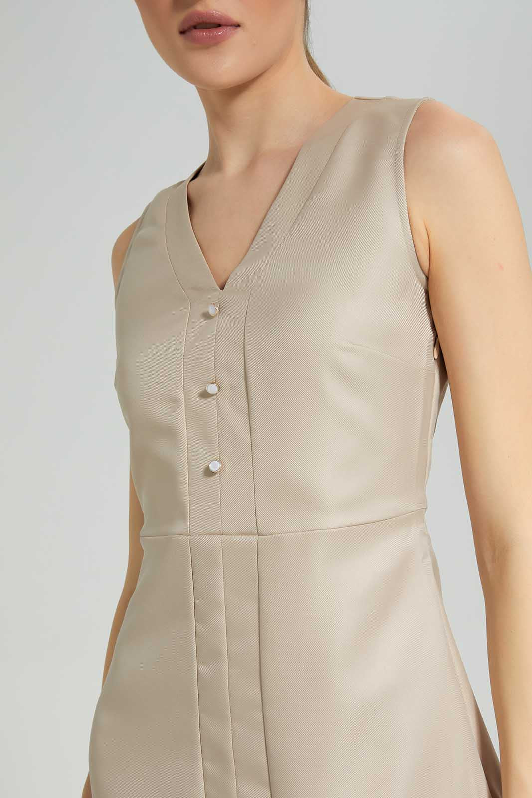 Redtag-Beige-Dress-Category:Dresses,-Colour:Beige,-Deals:New-In,-Filter:Women's-Clothing,-LDC,-LDC-Dresses,-New-In-LDC-APL,-Non-Sale,-Section:Women,-W22A-Women's-