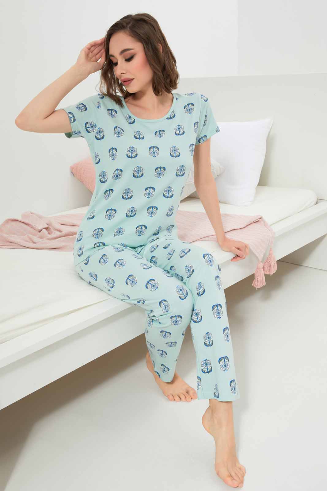 Redtag-WHITE-LADIES-AOP-PJ-SET-Category:Pyjama-Sets,-Colour:White,-Deals:New-In,-Filter:Women's-Clothing,-New-In-Women-APL,-Non-Sale,-Section:Women,-TBL,-W22A,-Women-Pyjama-Sets--