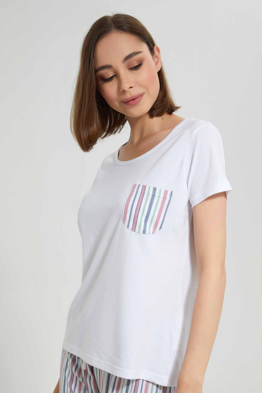Redtag-OFF-WHITE-LADIES-AOP-PJ-SET-Category:Pyjama-Sets,-Colour:White,-Deals:New-In,-Filter:Women's-Clothing,-New-In-Women-APL,-Non-Sale,-Section:Women,-TBL,-W22A,-Women-Pyjama-Sets--