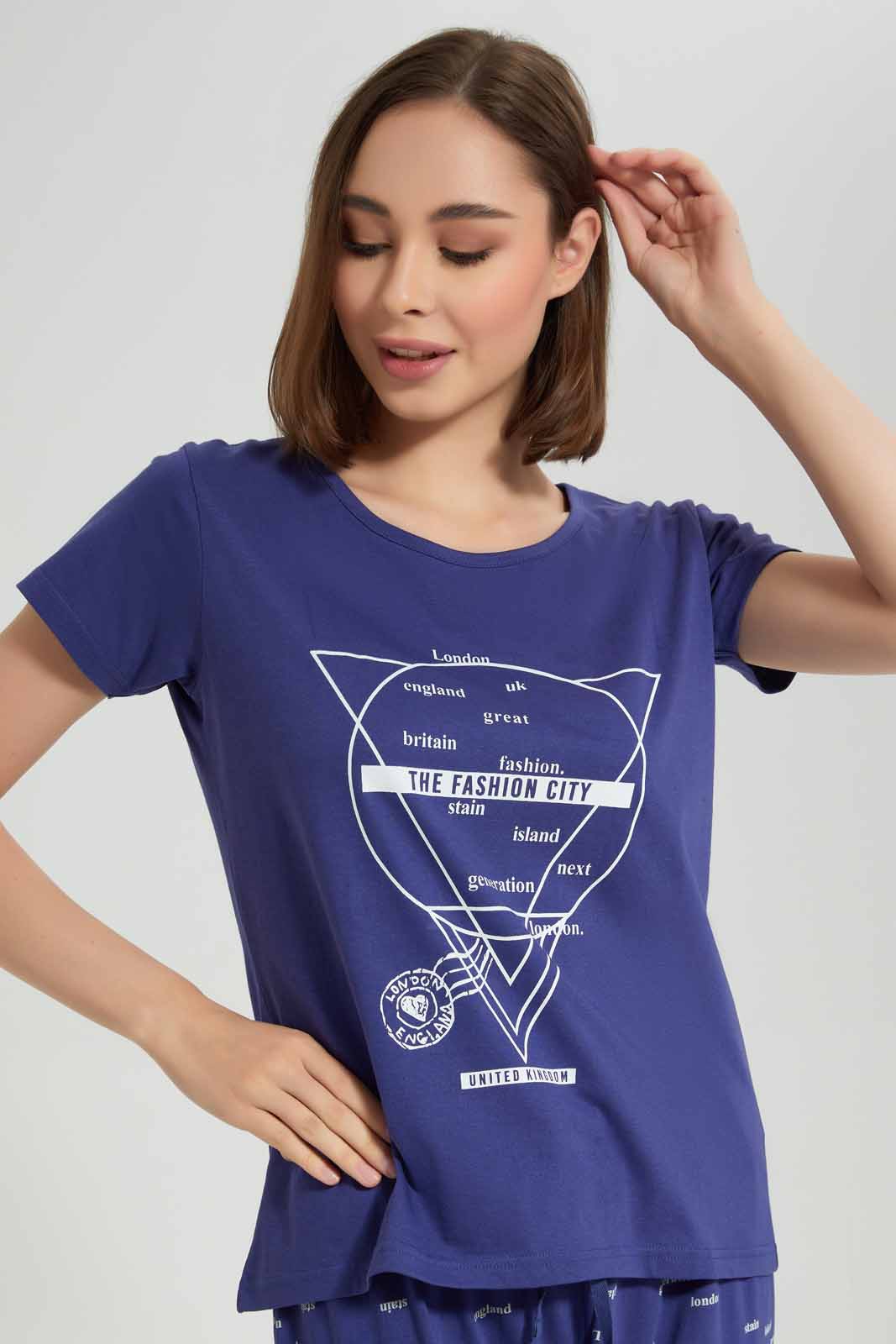 Redtag-OFF-WHITE-LADIES-AOP-PJ-SET-Category:Pyjama-Sets,-Colour:White,-Deals:New-In,-Filter:Women's-Clothing,-New-In-Women-APL,-Non-Sale,-Section:Women,-TBL,-W22A,-Women-Pyjama-Sets--