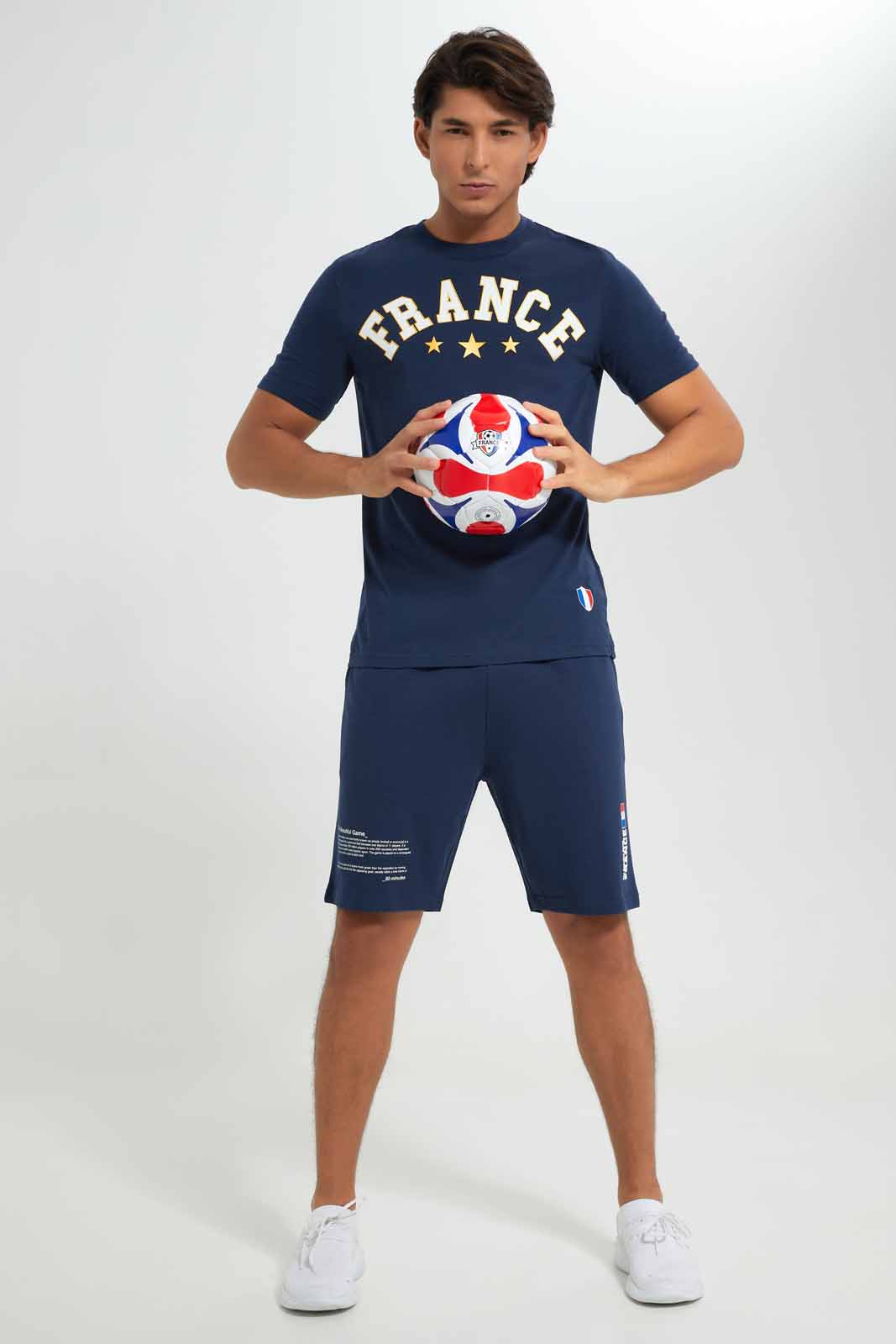 Redtag-France-Football-World-Cup-Tee-Category:T-Shirts,-Colour:Navy,-Deals:New-In,-Filter:Men's-Clothing,-Men-T-Shirts,-New-In-Men-APL,-Non-Sale,-Section:Men,-W22B-Men's-