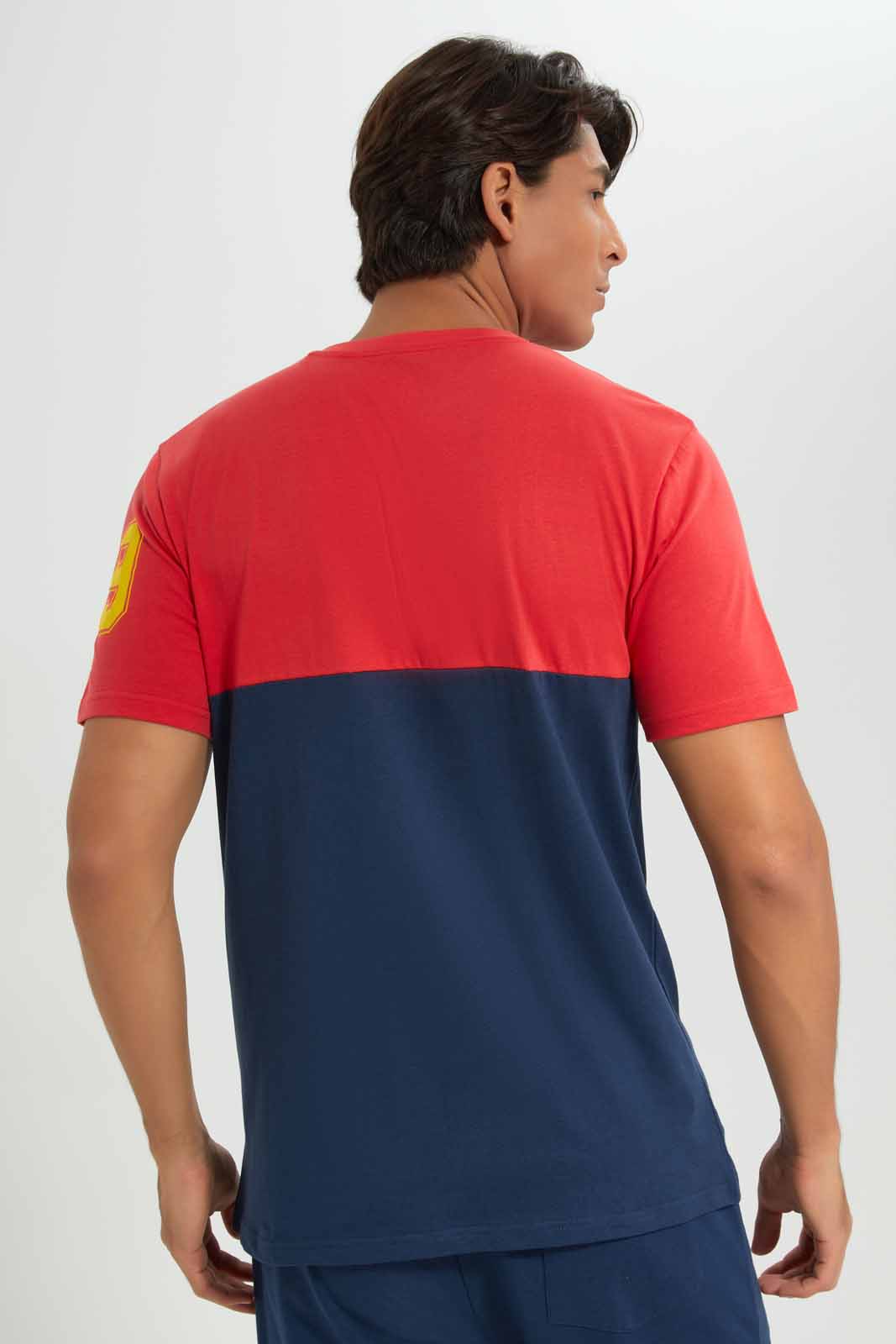 Redtag-Spain-Football-World-Cup-Tee-Category:T-Shirts,-Colour:Red,-Deals:New-In,-Filter:Men's-Clothing,-Men-T-Shirts,-New-In-Men-APL,-Non-Sale,-Section:Men,-W22B-Men's-