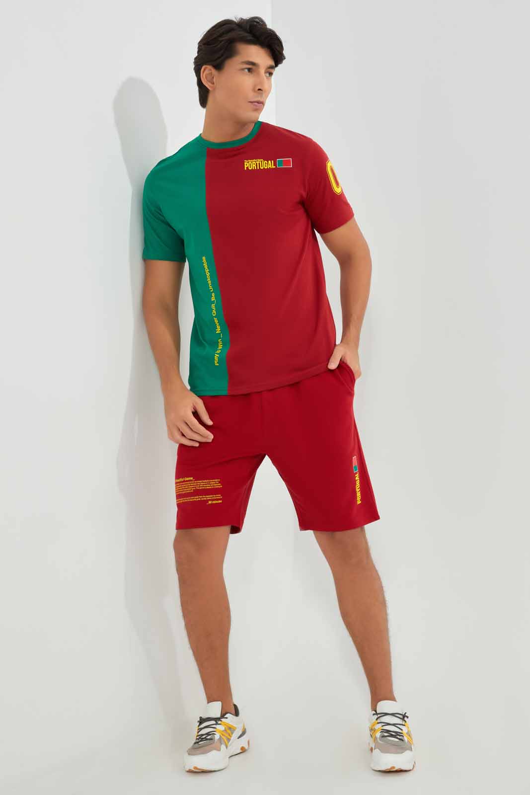 Redtag-Portugal-Football-World-Cup-Tee-Category:T-Shirts,-Colour:Burgundy,-Deals:New-In,-Filter:Men's-Clothing,-Men-T-Shirts,-New-In-Men-APL,-Non-Sale,-Section:Men,-W22B-Men's-