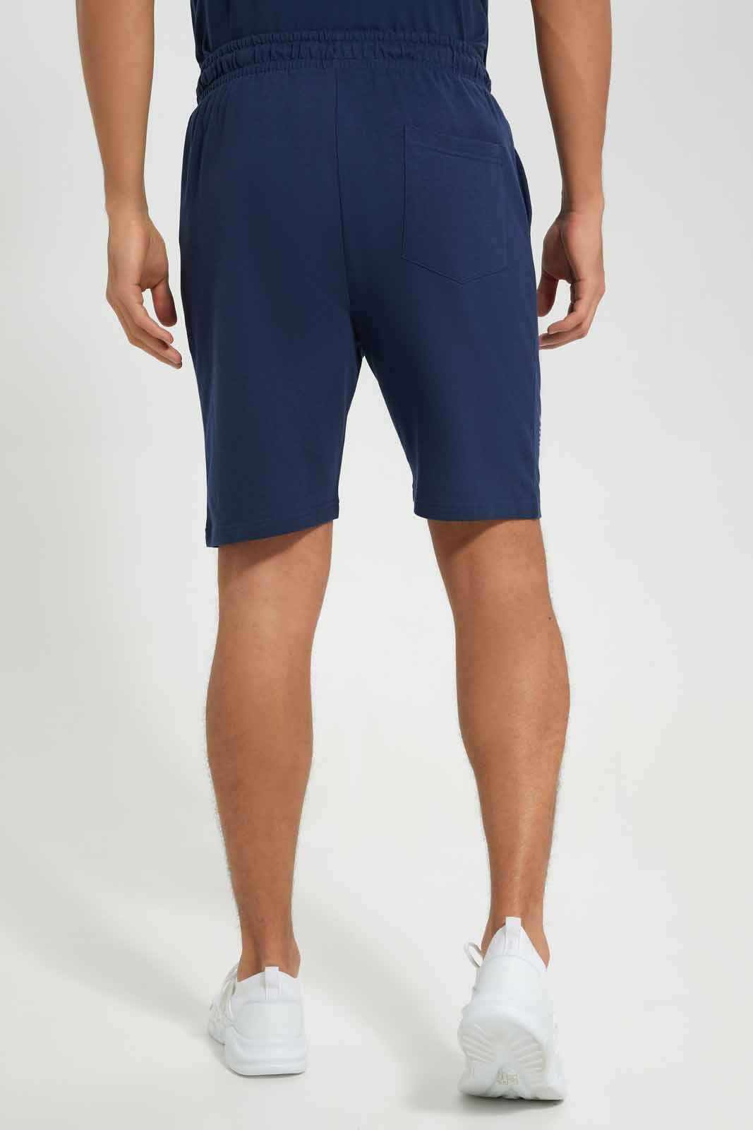 Redtag-France-Football-World-Cup-Shorts-Category:Joggers,-Colour:Navy,-Deals:New-In,-Filter:Men's-Clothing,-Men-Joggers,-New-In-Men-APL,-Non-Sale,-Section:Men,-W22B-Men's-