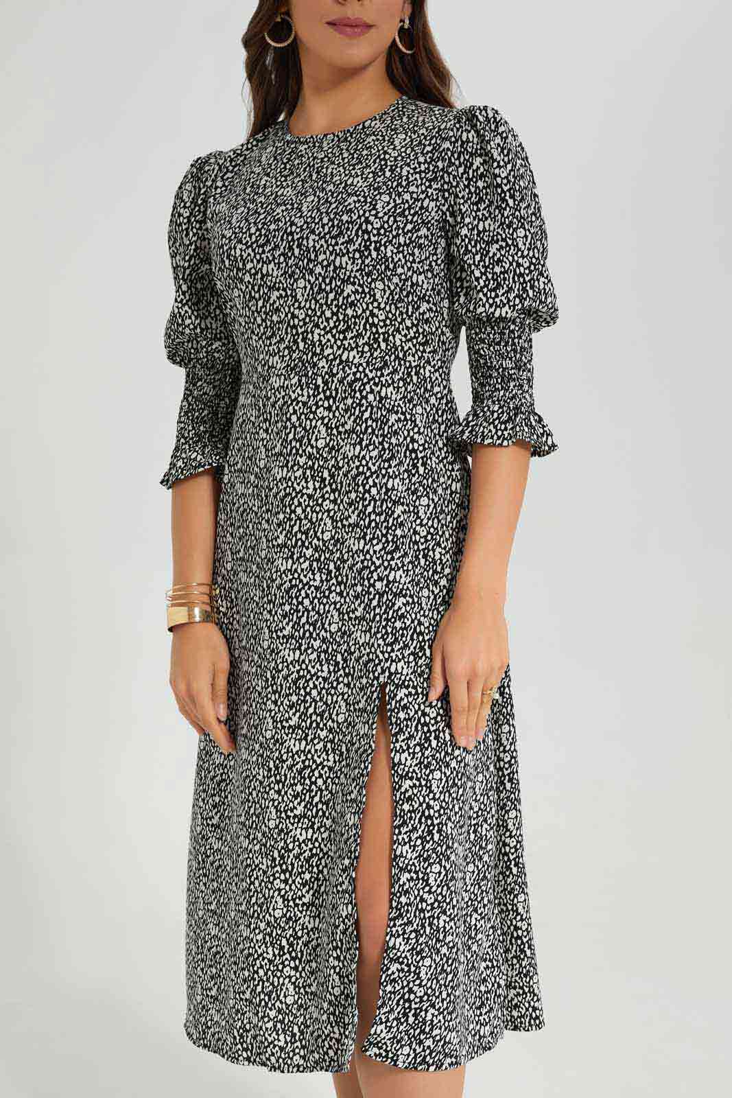 Redtag-Printed-Midi-Dress-Category:Dresses,-Colour:Assorted,-Deals:New-In,-Filter:Women's-Clothing,-New-In-Women-APL,-Non-Sale,-Section:Women,-W22A,-Women-Dresses-Women's-