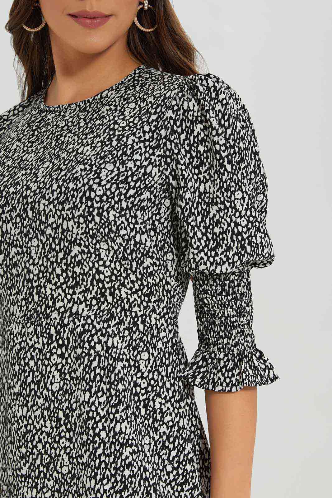Redtag-Printed-Midi-Dress-Category:Dresses,-Colour:Assorted,-Deals:New-In,-Filter:Women's-Clothing,-New-In-Women-APL,-Non-Sale,-Section:Women,-W22A,-Women-Dresses-Women's-