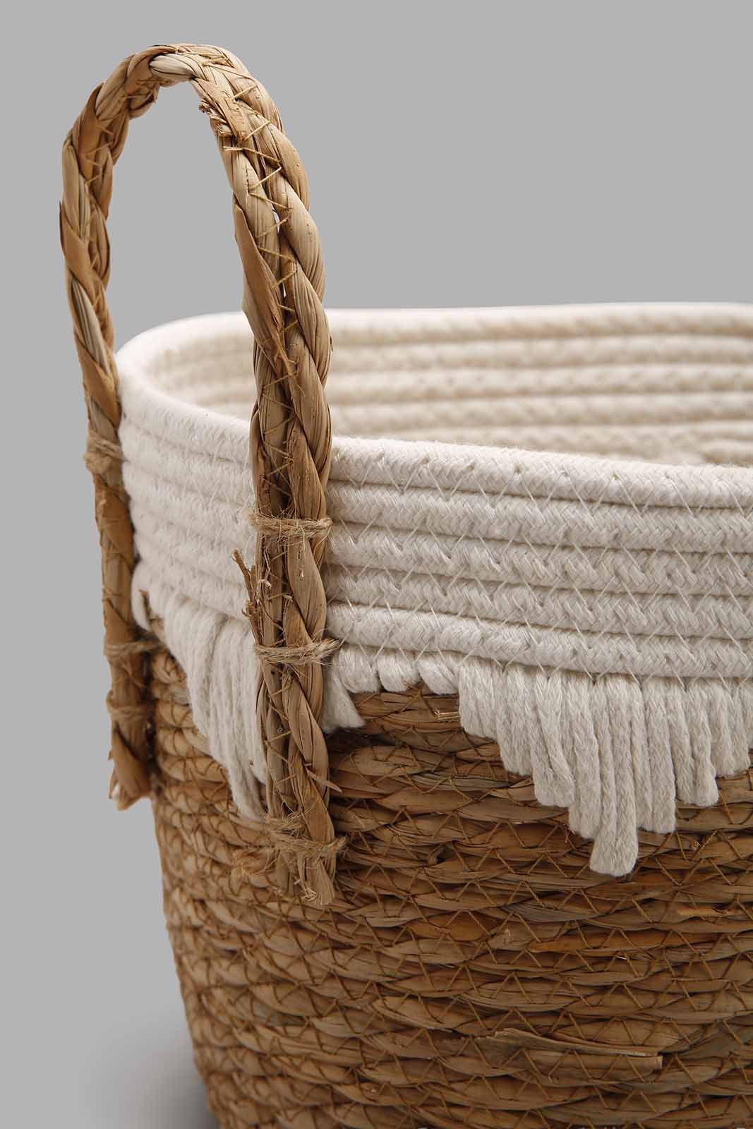Redtag-Beige-Round-Basket-Category:Bathroom-Accessories,-Colour:Beige,-Deals:New-In,-Dept:Home,-Filter:Home-Bathroom,-HMW-BAC-Bath-Accessories,-New-In-HMW-BAC,-Non-Sale,-Section:Homewares,-W22B-Home-Bathroom-