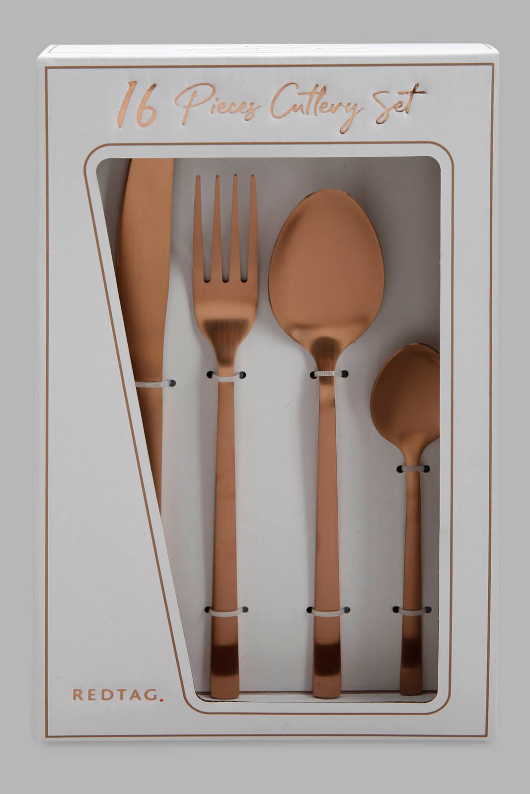 Redtag-Copper-Cutlery-Set-(16-Piece)-Category:Spoons,-Colour:Copper,-Deals:New-In,-Filter:Home-Dining,-HMW-DIN-Cutlery,-New-In-HMW-DIN,-Non-Sale,-Section:Homewares,-W22A-Home-Dining-