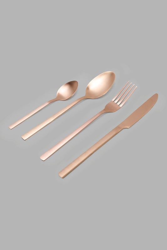 Redtag-Copper-Cutlery-Set-(16-Piece)-Category:Spoons,-Colour:Copper,-Deals:New-In,-Filter:Home-Dining,-HMW-DIN-Cutlery,-New-In-HMW-DIN,-Non-Sale,-Section:Homewares,-W22A-Home-Dining-