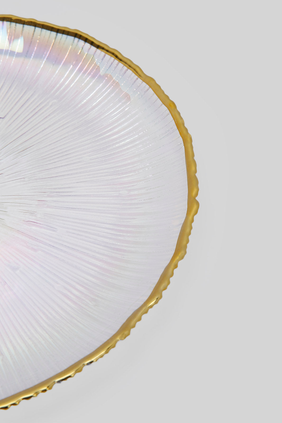 Redtag-Iridescent-Colour-Gold-Band-Glass-Dinner-Plate-Category:Plates,-Colour:Gold,-Deals:New-In,-Filter:Home-Dining,-HMW-DIN-Crockery,-New-In-HMW-DIN,-Non-Sale,-Section:Homewares,-W22B-Home-Dining-