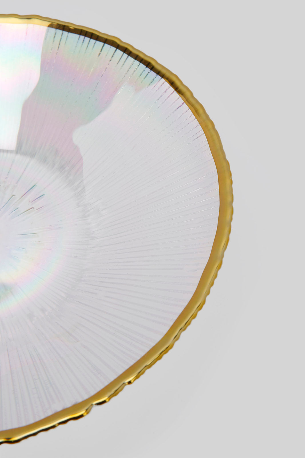 Redtag-Iridescent-Colour-Gold-Band-Glass-Soup-Plate-Category:Plates,-Colour:Gold,-Deals:New-In,-Filter:Home-Dining,-HMW-DIN-Crockery,-New-In-HMW-DIN,-Non-Sale,-Section:Homewares,-W22B-Home-Dining-
