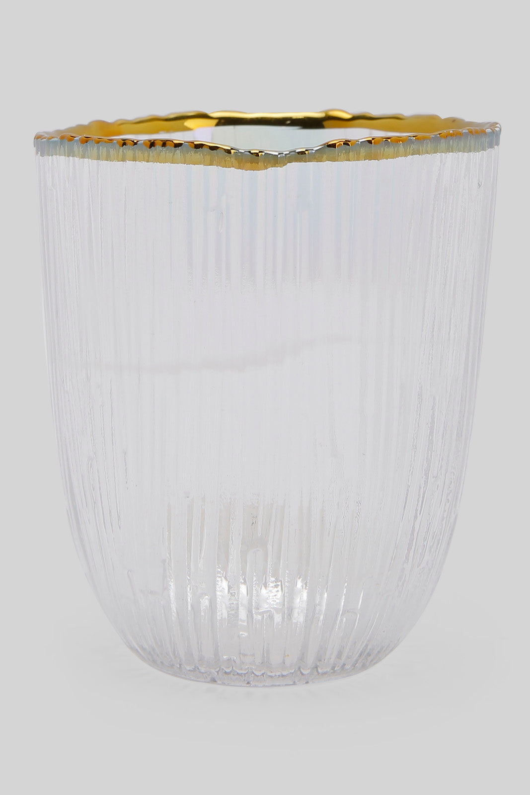 Redtag-Iridescent-Colour-Gold-Band-Glass-Tumbler-Category:Glasses,-Colour:Gold,-Deals:New-In,-Filter:Home-Dining,-HMW-DIN-Crockery,-New-In-HMW-DIN,-Non-Sale,-Section:Homewares,-W22B-Home-Dining-