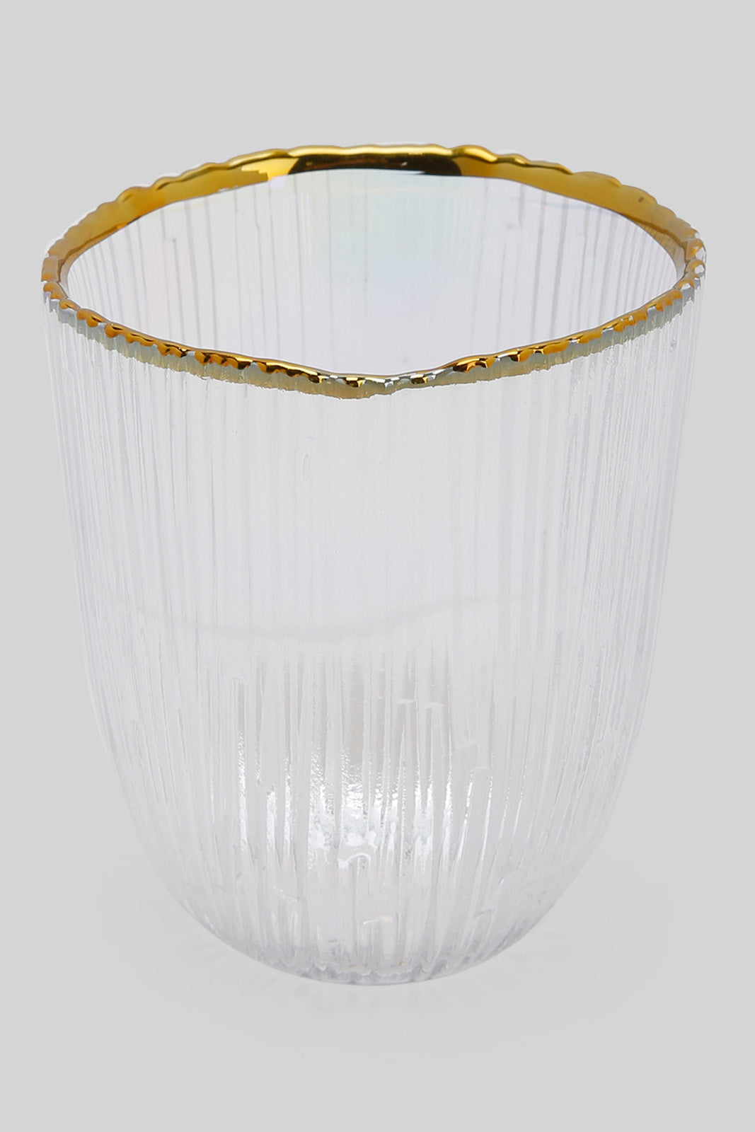 Redtag-Iridescent-Colour-Gold-Band-Glass-Tumbler-Category:Glasses,-Colour:Gold,-Deals:New-In,-Filter:Home-Dining,-HMW-DIN-Crockery,-New-In-HMW-DIN,-Non-Sale,-Section:Homewares,-W22B-Home-Dining-