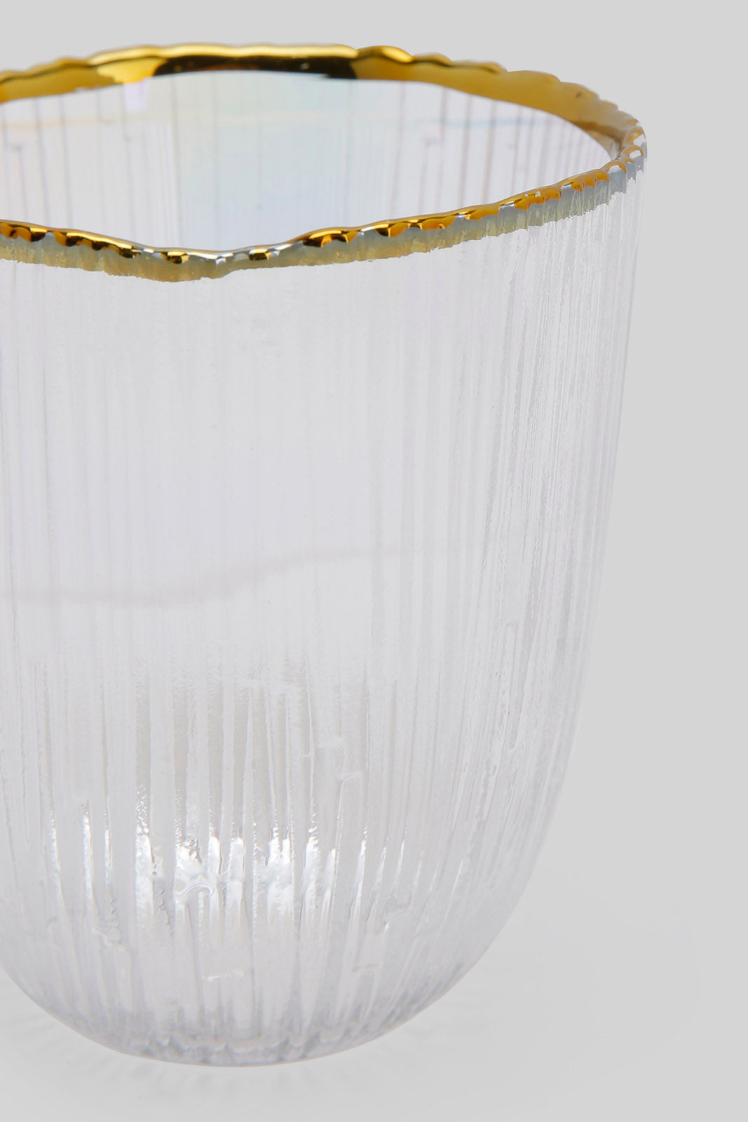 Redtag-Iridescent-Colour-Gold-Band-Glass-Tumbler-Category:Glasses,-Colour:Gold,-Deals:New-In,-Filter:Home-Dining,-HMW-DIN-Crockery,-New-In-HMW-DIN,-Non-Sale,-Section:Homewares,-W22B-Home-Dining-