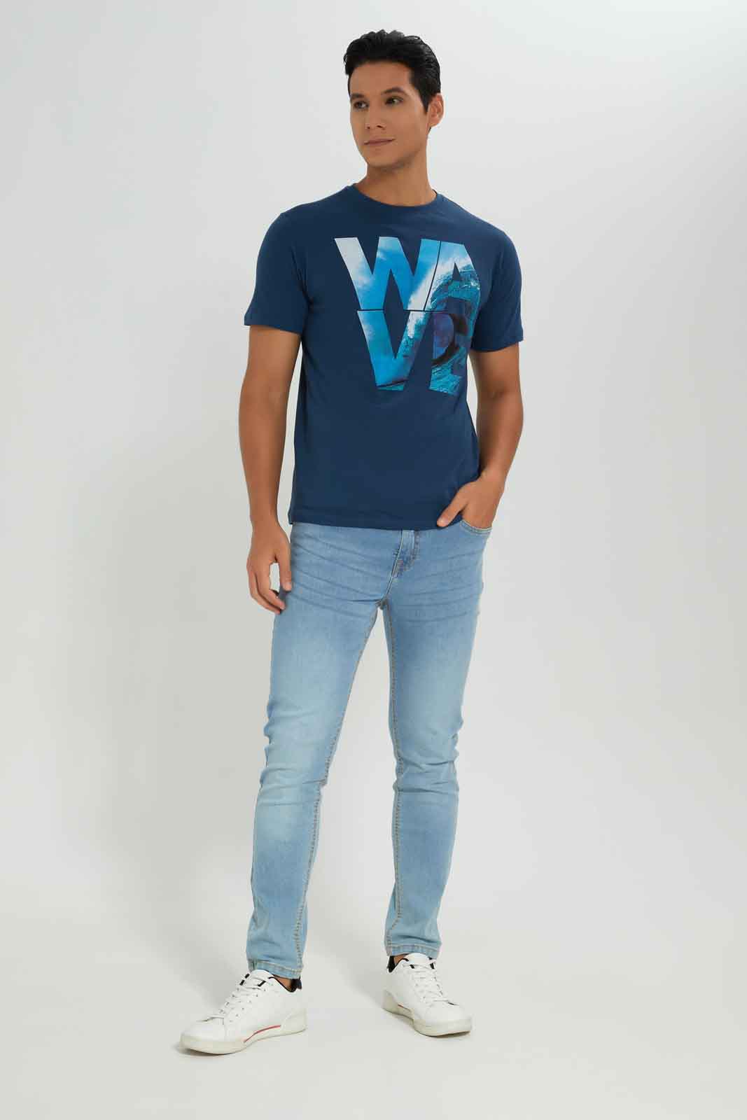 Redtag-Blue-Graphic-Tee-Category:T-Shirts,-Colour:Blue,-Deals:New-In,-Dept:Menswear,-Filter:Men's-Clothing,-Men-T-Shirts,-New-In-Men-APL,-Non-Sale,-Section:Men,-TBL,-W22B-Men's-