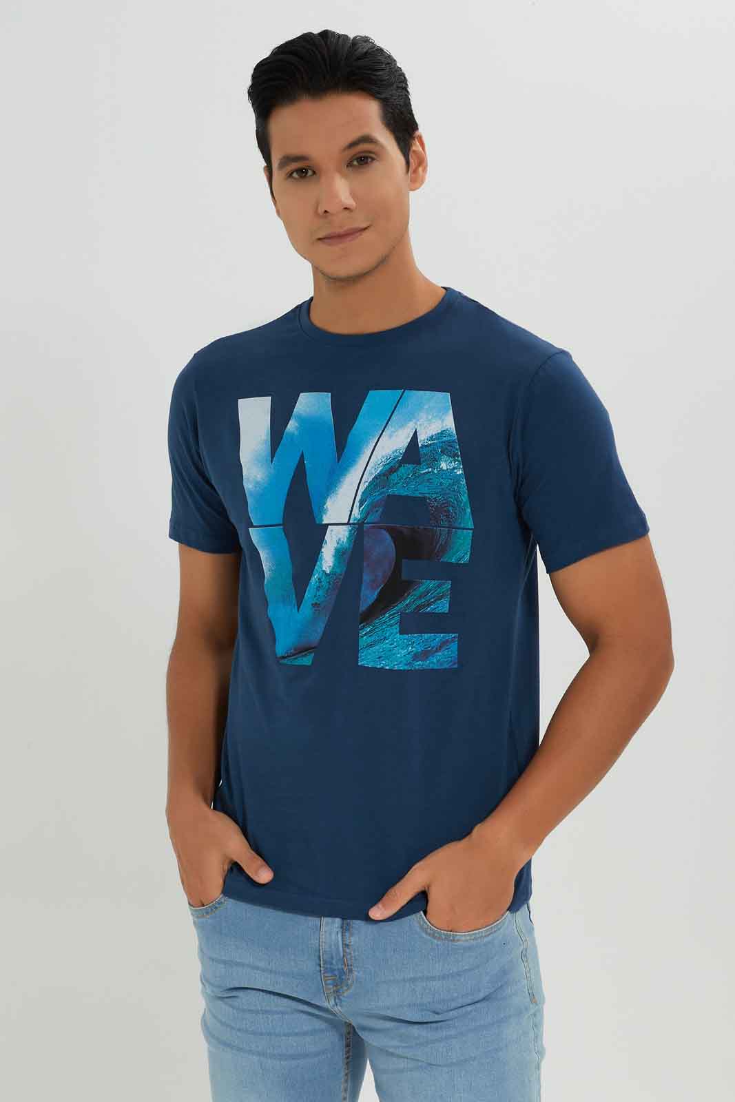 Redtag-Blue-Graphic-Tee-Category:T-Shirts,-Colour:Blue,-Deals:New-In,-Dept:Menswear,-Filter:Men's-Clothing,-Men-T-Shirts,-New-In-Men-APL,-Non-Sale,-Section:Men,-TBL,-W22B-Men's-