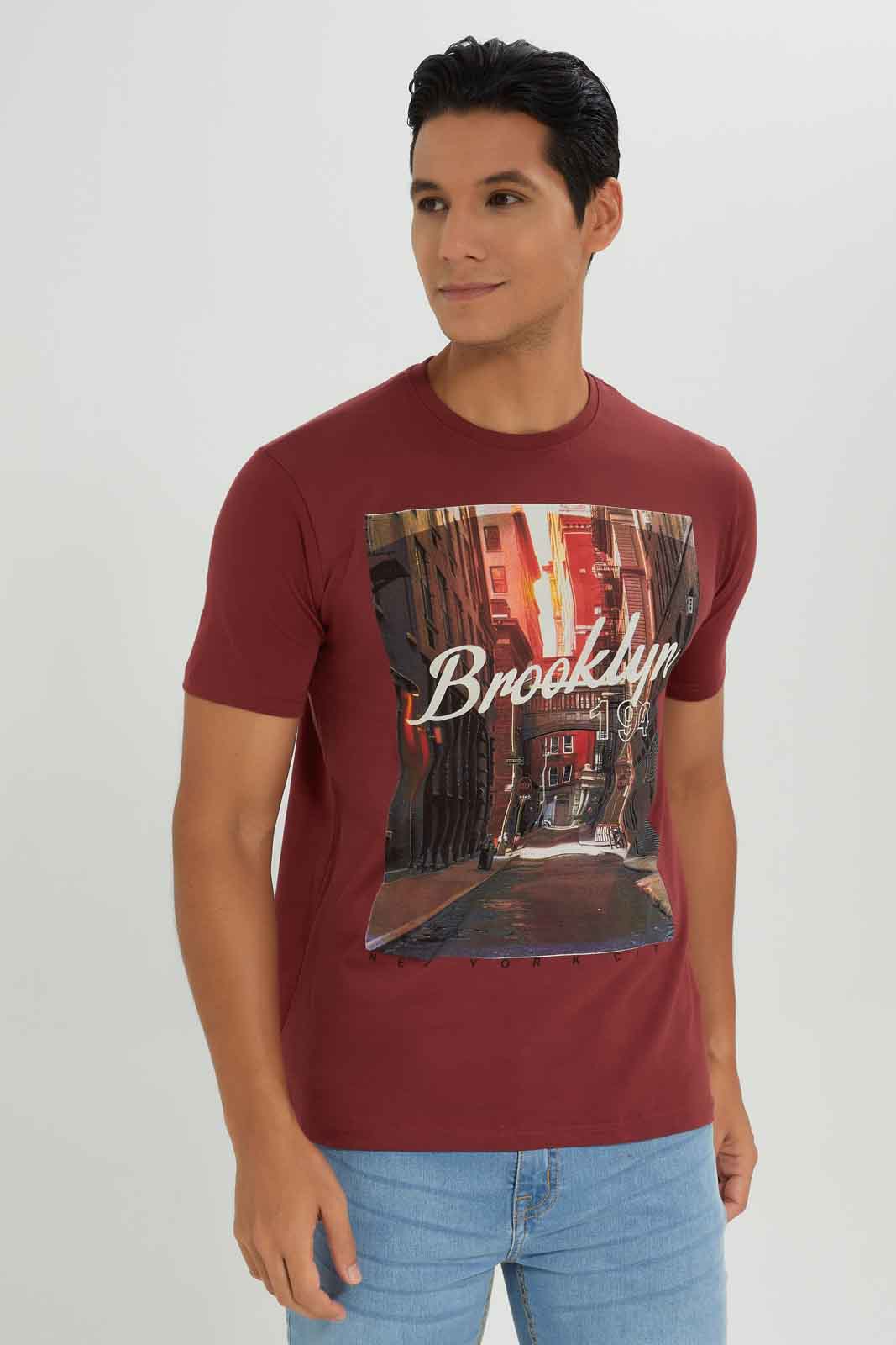 Redtag-Red-Graphic-Tee-Category:T-Shirts,-Colour:Red,-Deals:New-In,-Dept:Menswear,-Filter:Men's-Clothing,-Men-T-Shirts,-New-In-Men-APL,-Non-Sale,-Section:Men,-TBL,-W22B-Men's-